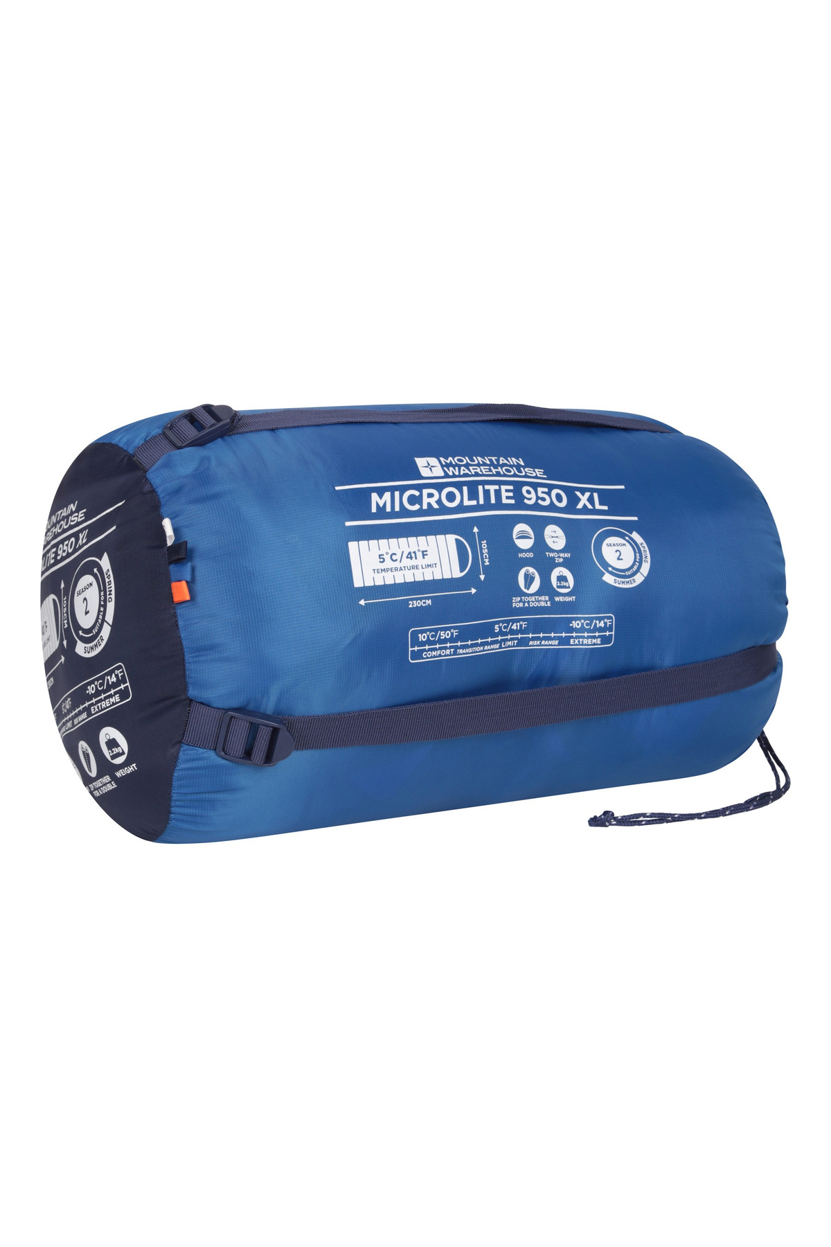 Microlite 950 5°C Square Sleeping Bag - XL