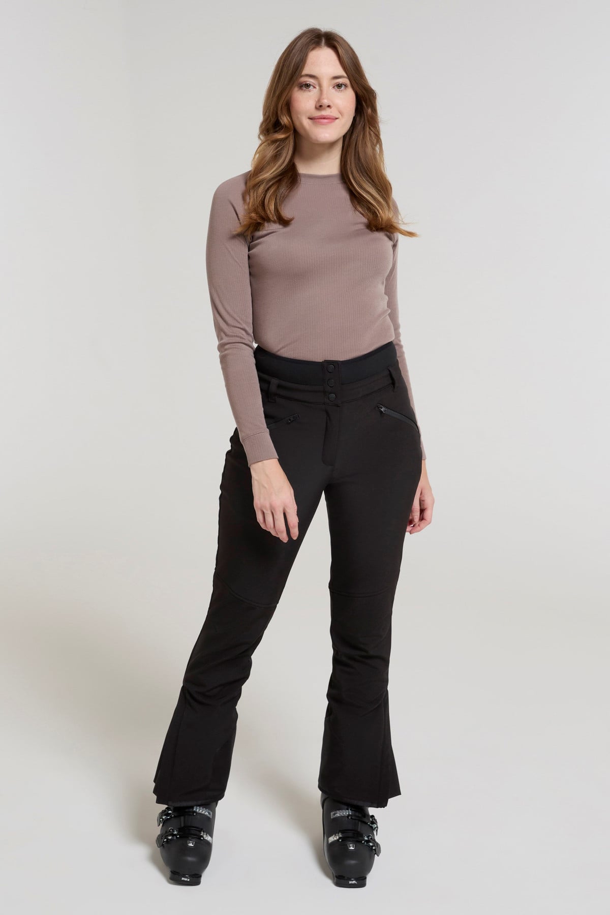 Avalanche Womens High-Waisted Softshell Ski Pants