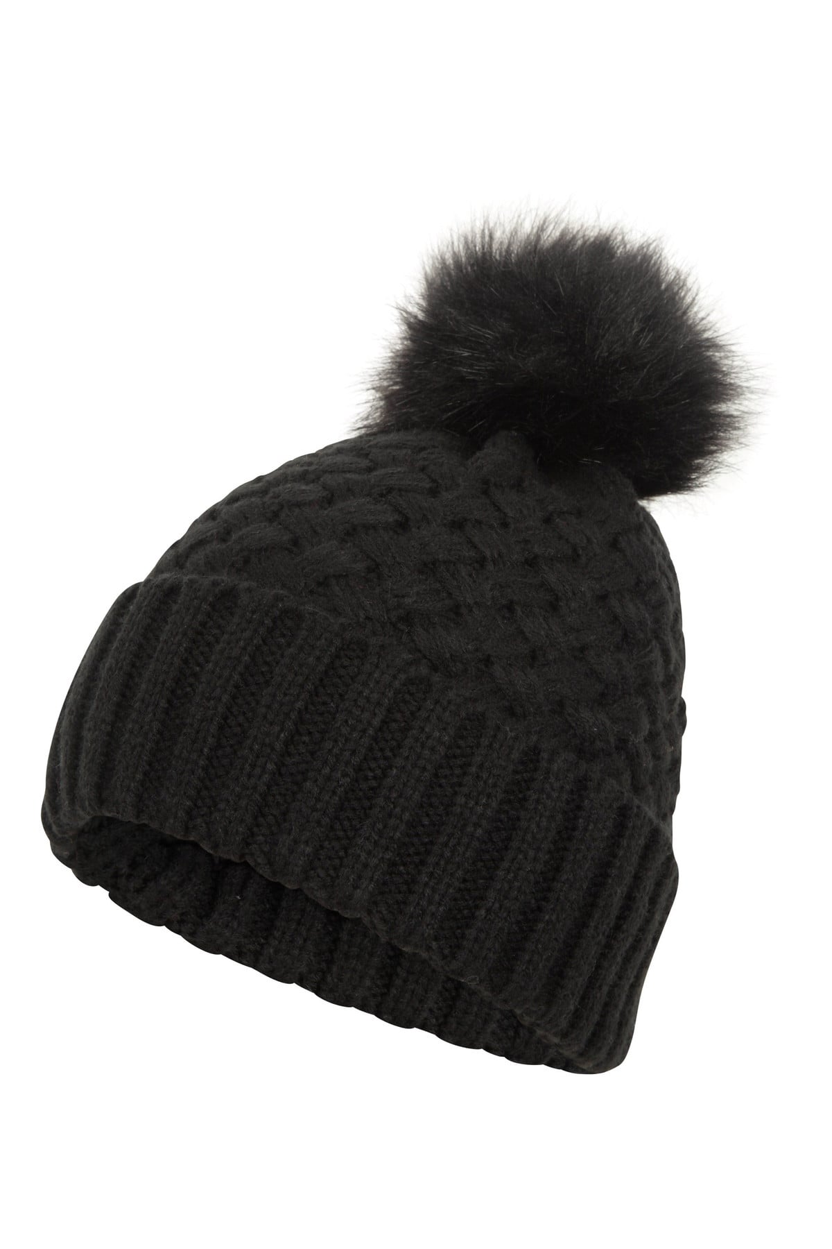 Lisbon Sherpa Lined Womens Thermal Pom-Pom Beanie