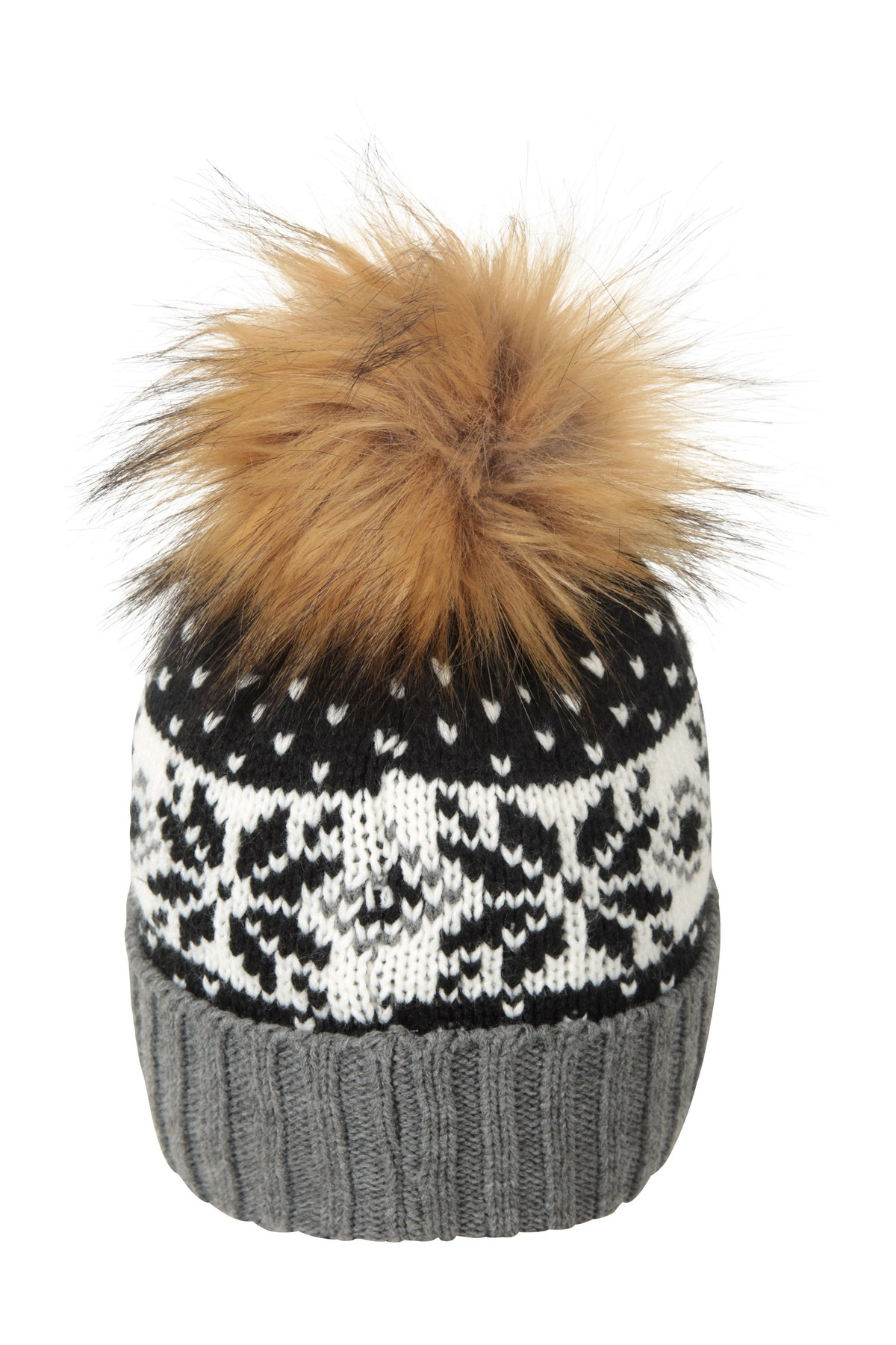 Thinsulate Fairisle Womens Pom Beanie