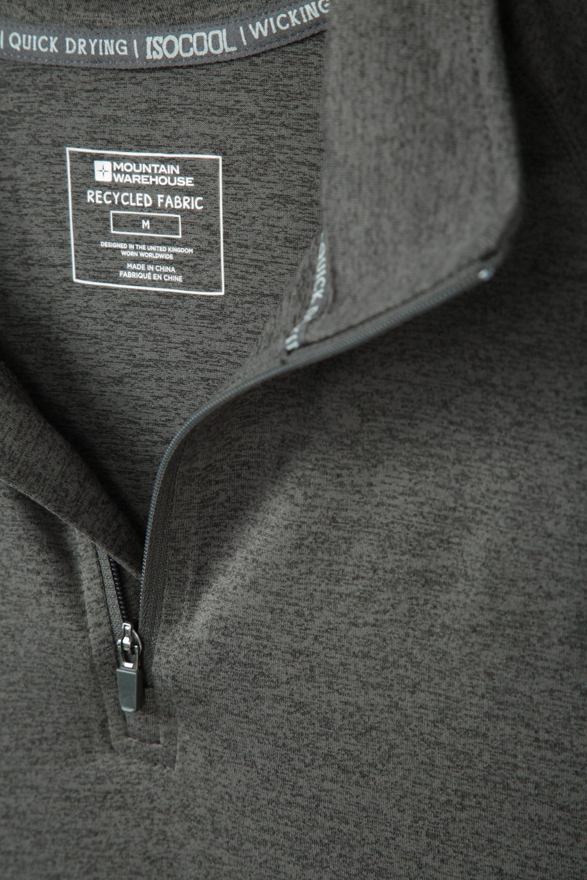 Echo Melange Mens Half-Zip Midlayer
