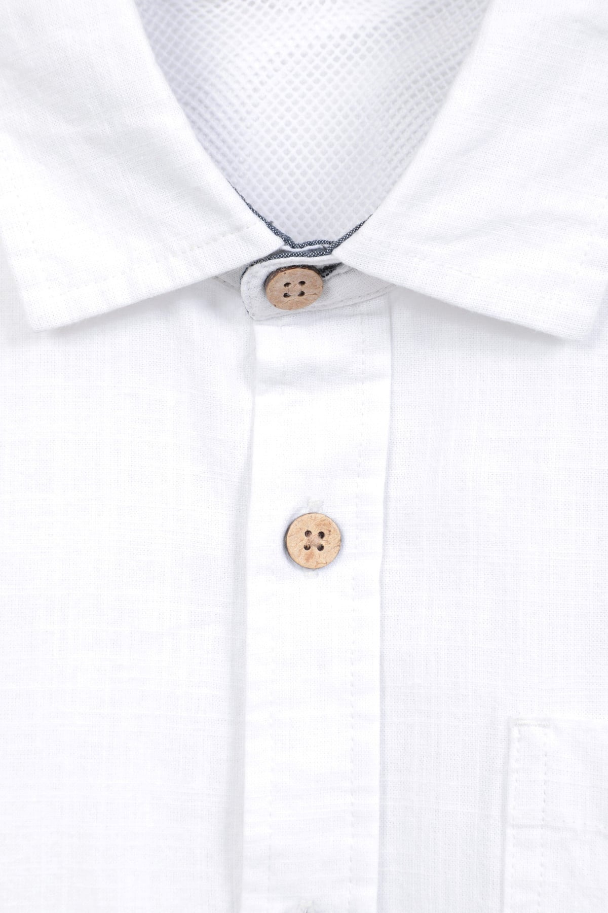 Coconut Textured Mens Long Sleeved Shirt
