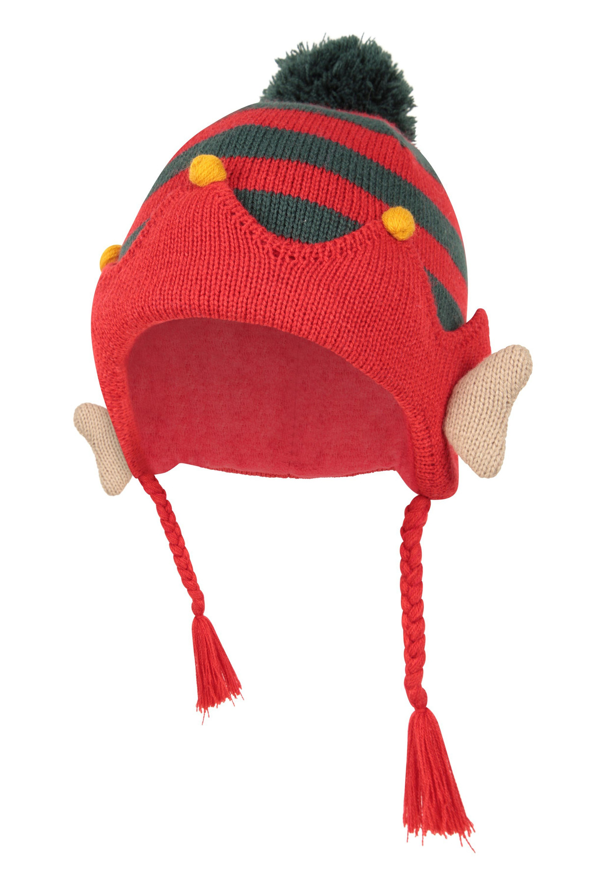 Christmas Elf Pom-Pom Beanie