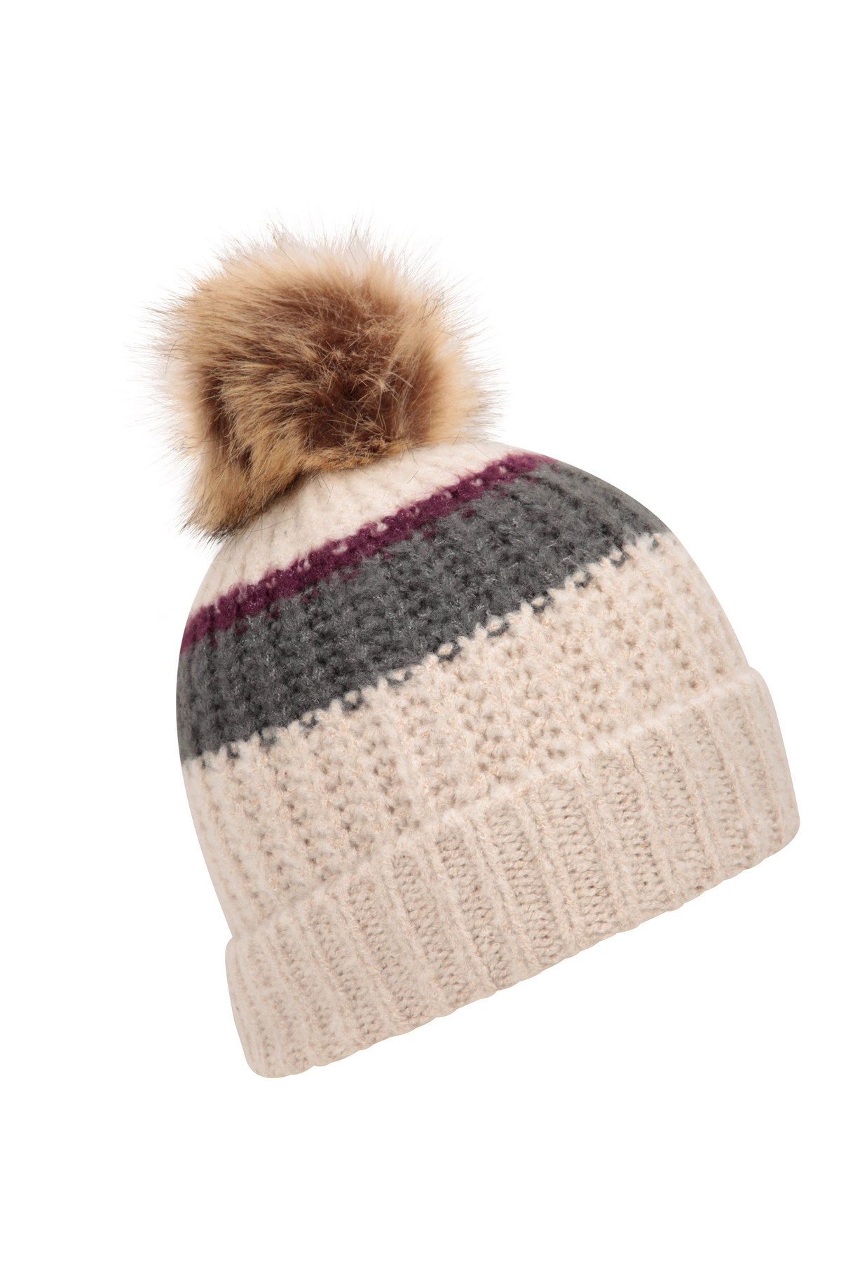 Womens Colour Block Beanie