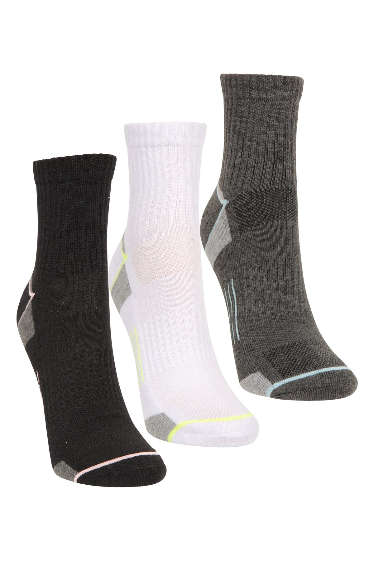 IsoCool Womens Performance Quarter Length Socks Multipack