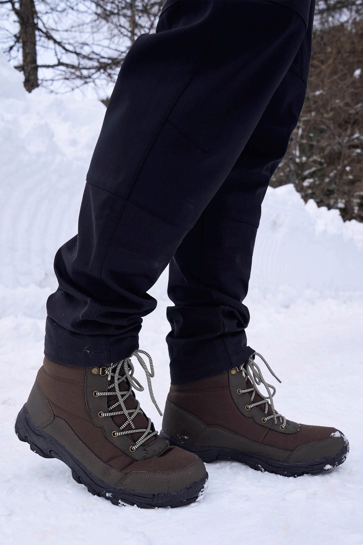 Ohio Mens Fleece Lined Snow Boots