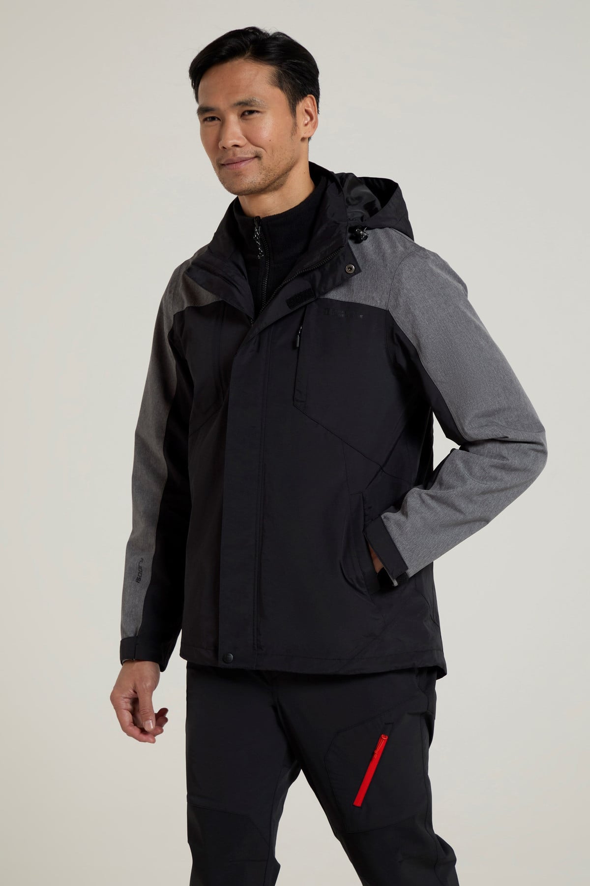 District Mens 3 1 Waterproof Jacket