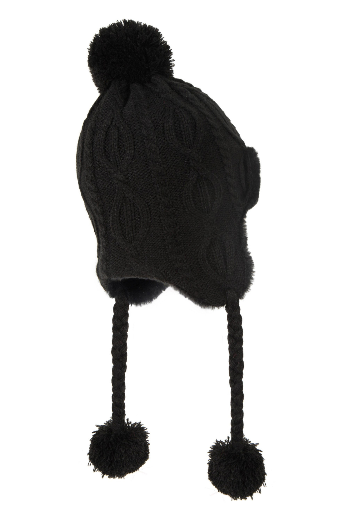Sierra Womens Knitted Thermal Fur Hat