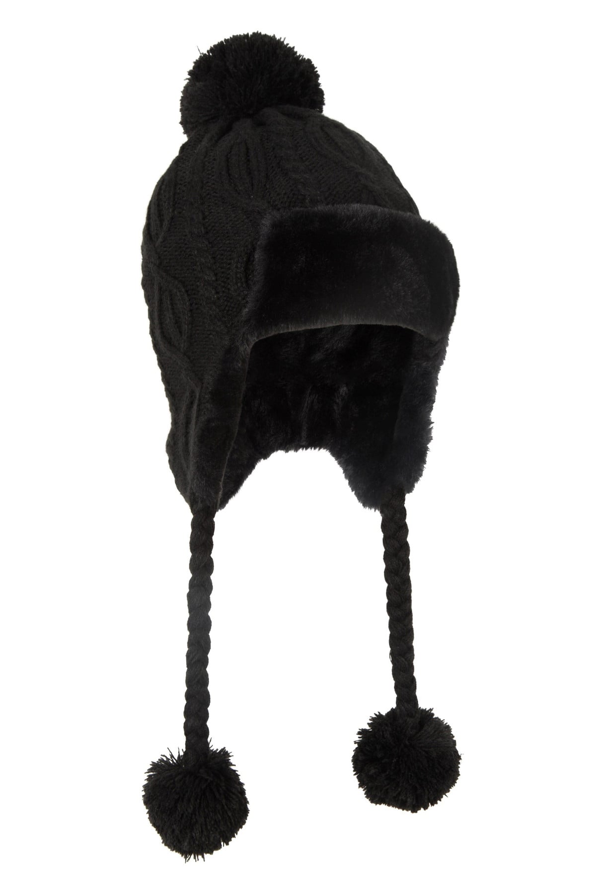Sierra Womens Knitted Thermal Fur Hat