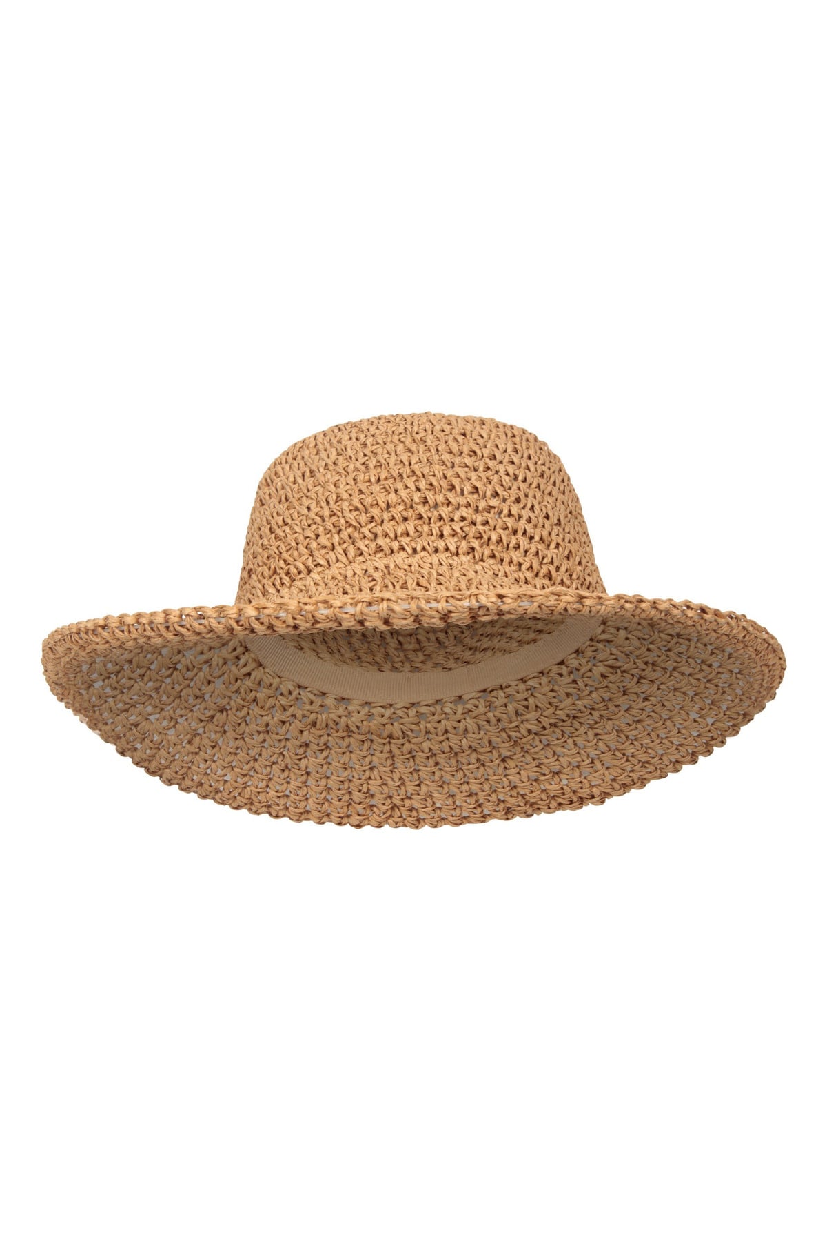 Packable Womens Straw Bucket Hat