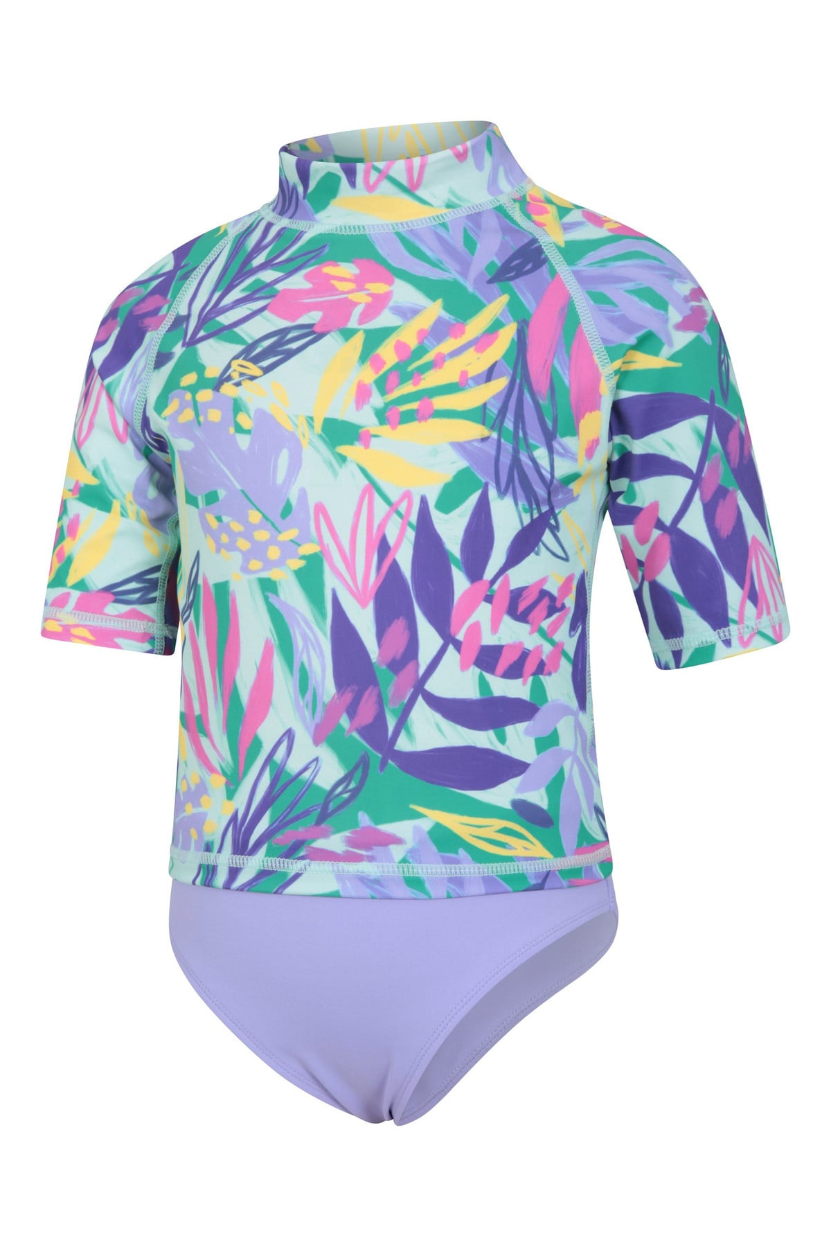 Printed Kids Rash Vest with Bikini Pant Set