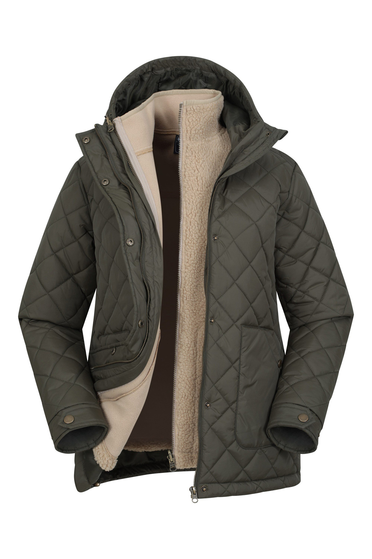 Nebraskan Womens Borg 3 1 Jacket