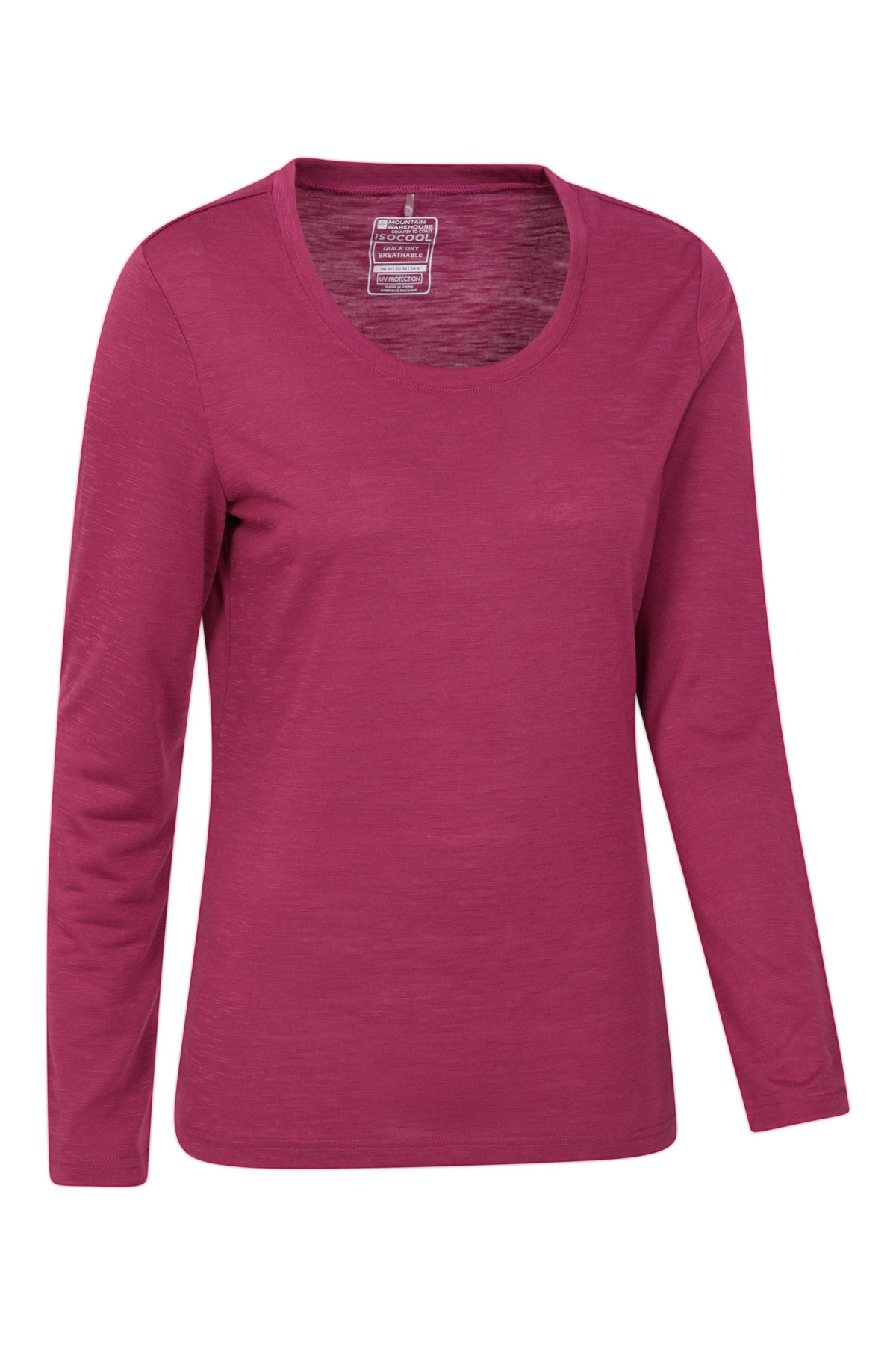 Agra Womens Long-Sleeve Slub Top