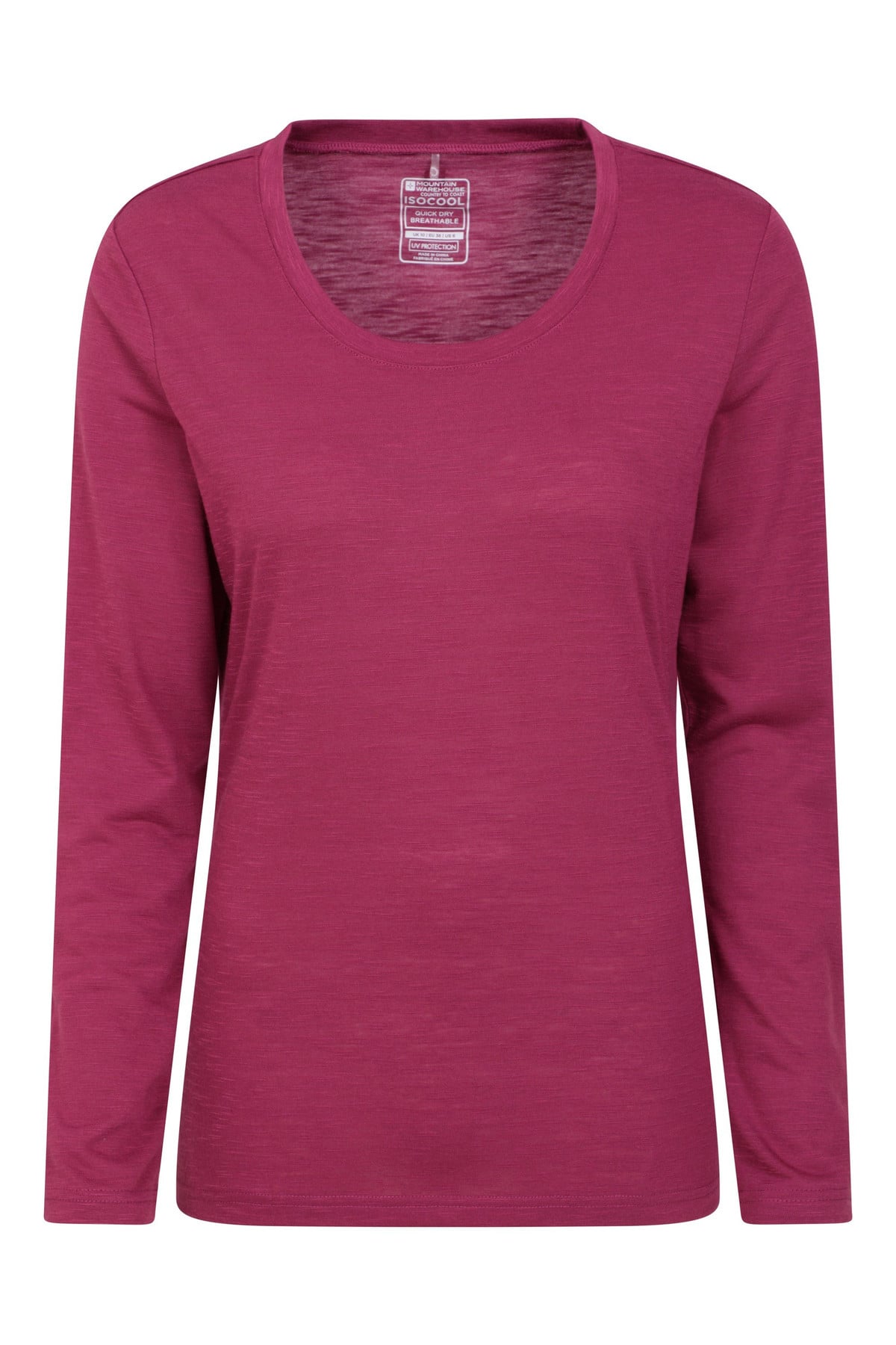 Agra Womens Long-Sleeve Slub Top