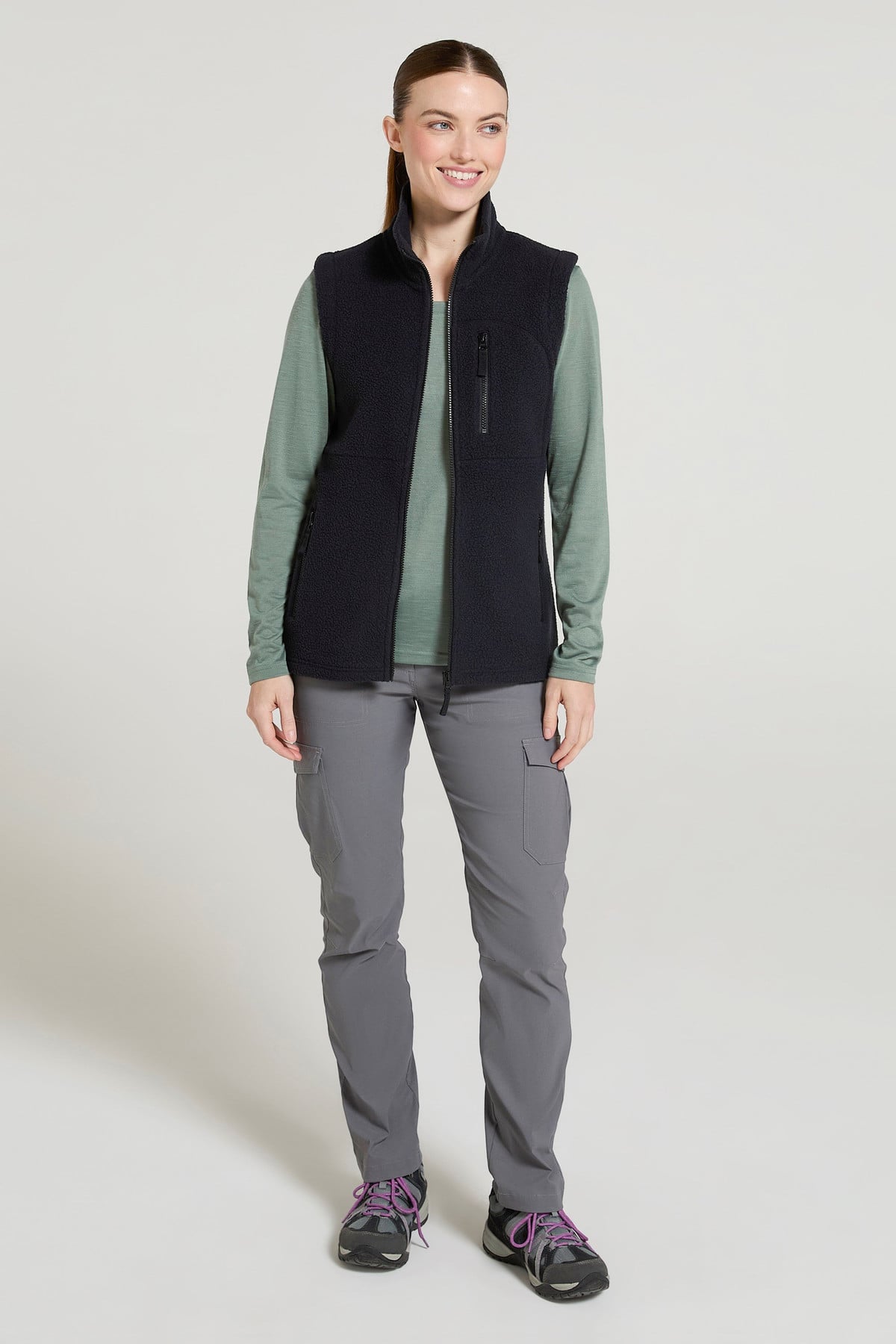 Buxton Womens Borg Gilet