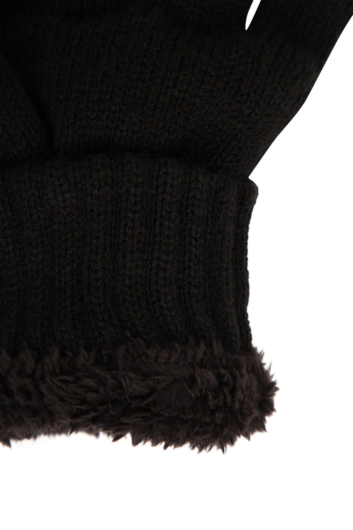 IsoTherm Fur Lined Fingerless Knitted Gloves