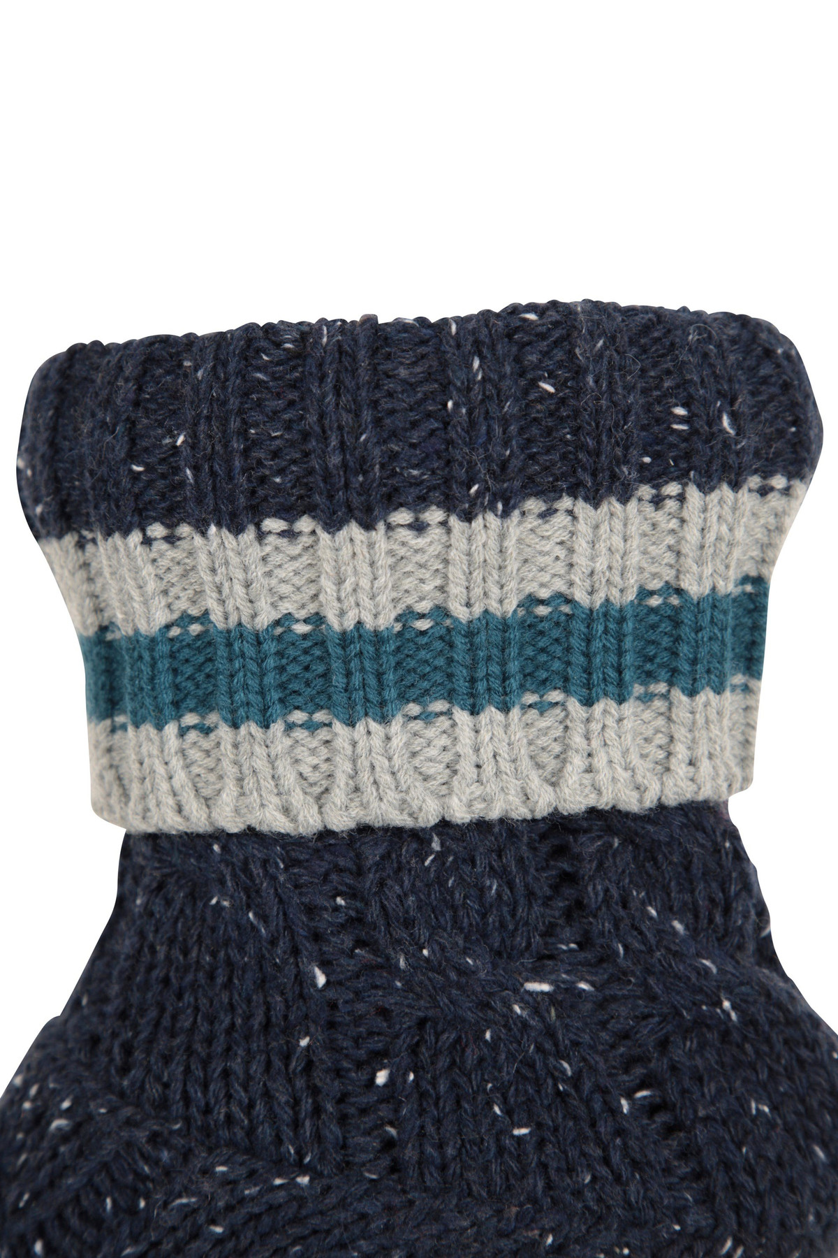 Fleece Lined Mens Grippi Slipper Socks