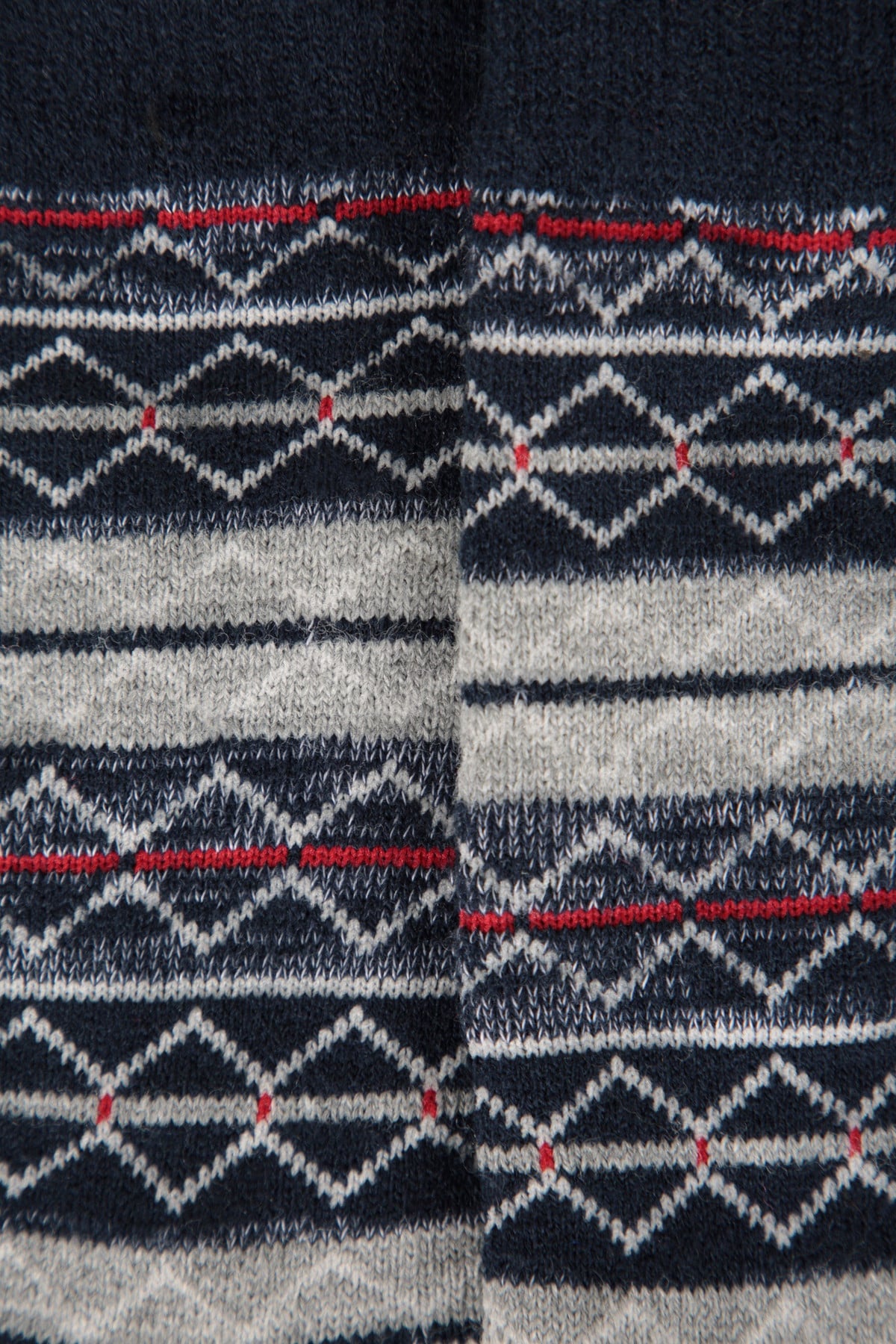 Fairisle Patterned Mens Mid-Calf Socks
