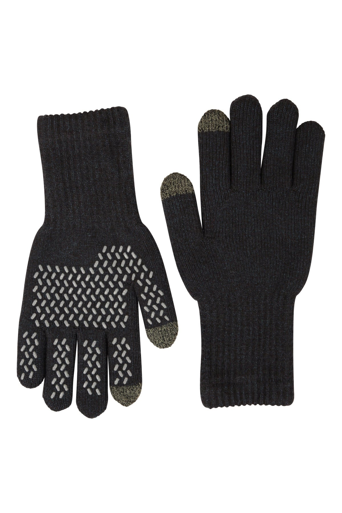 Mens Knitted Waterproof Grip Gloves