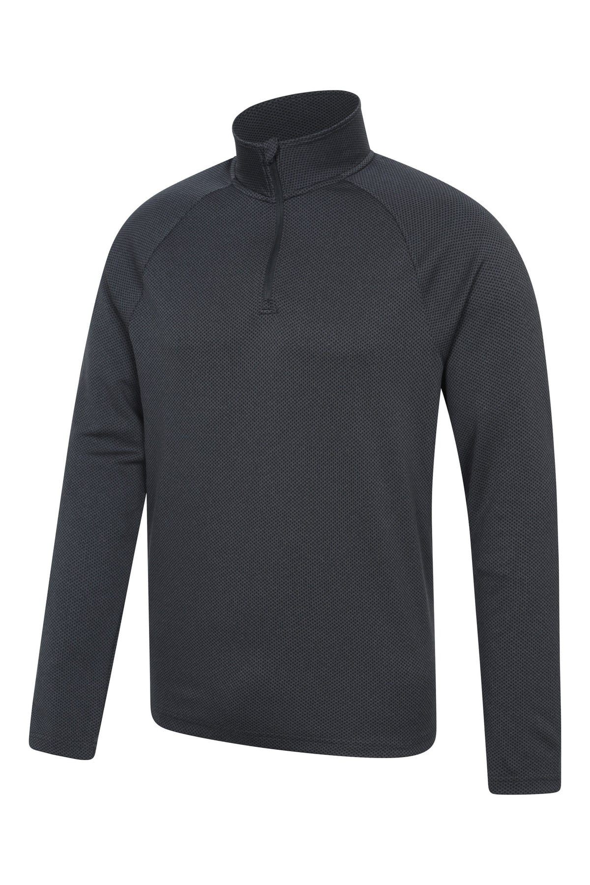 Top Spin Mens Textured Half-Zip Midlayer