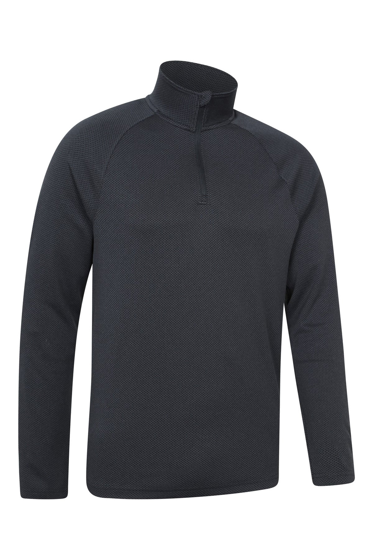 Top Spin Mens Textured Half-Zip Midlayer