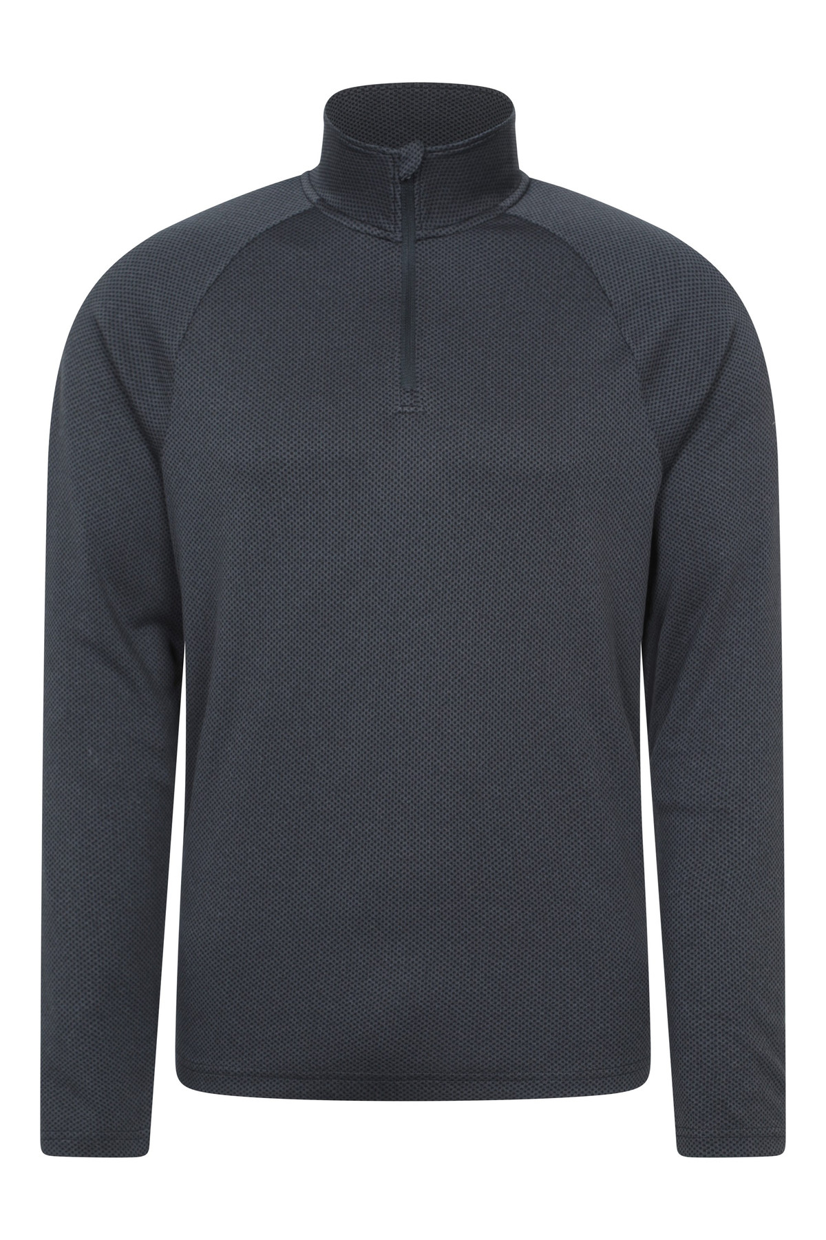 Top Spin Mens Textured Half-Zip Midlayer