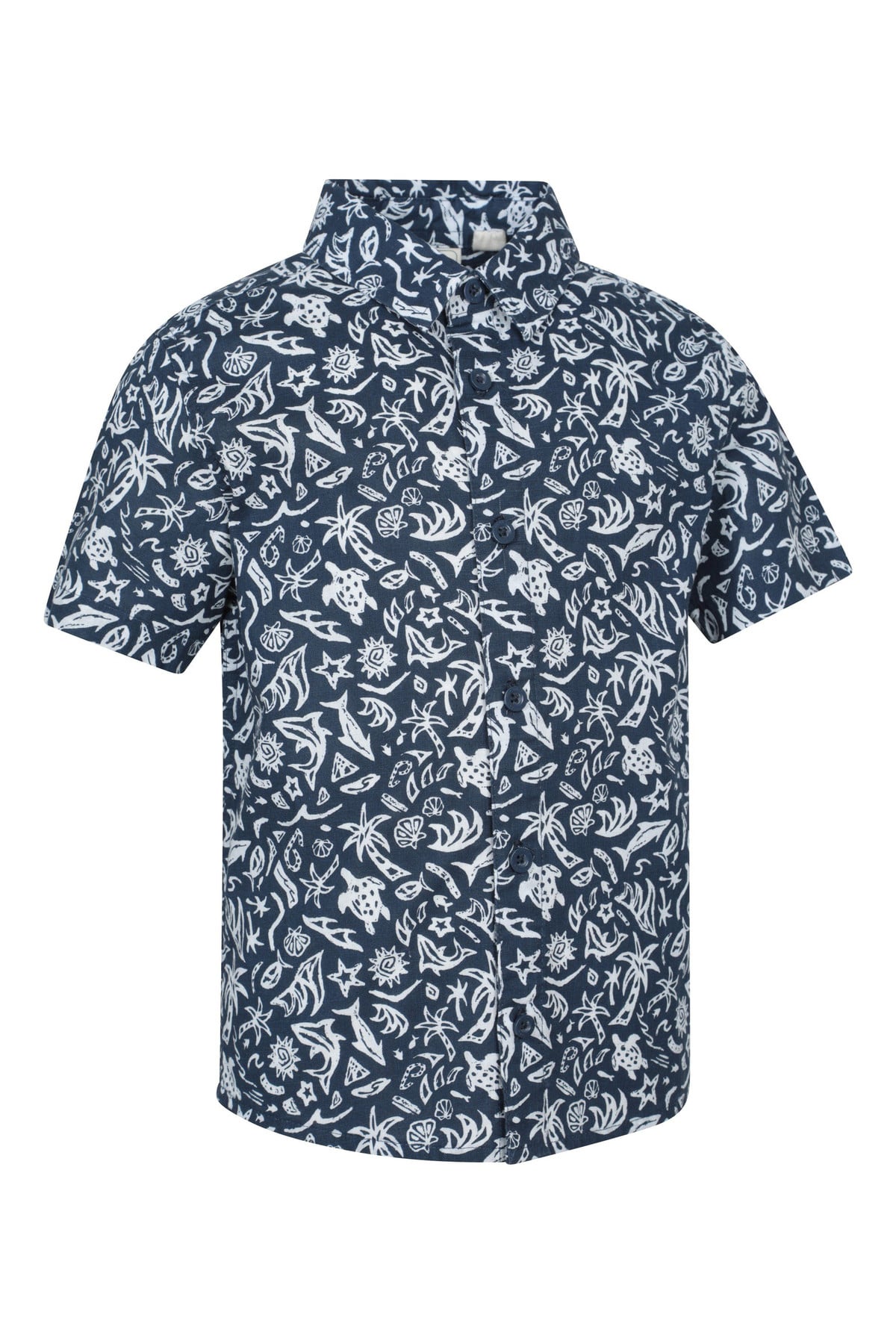 Printed Kids Woven Short Sleeve Shirt