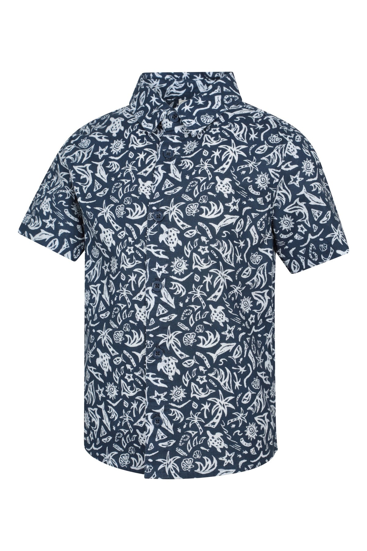 Printed Kids Woven Short Sleeve Shirt