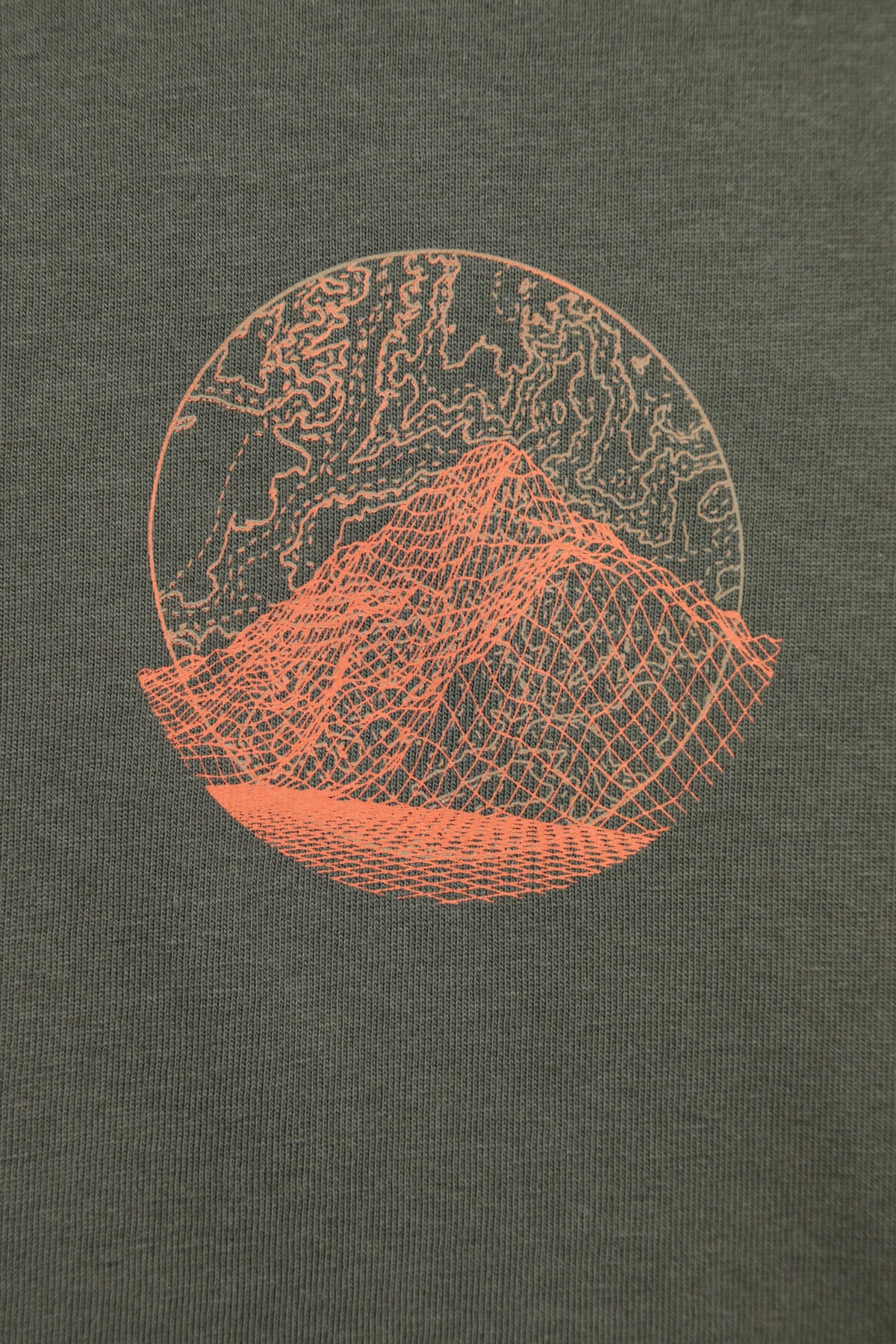 Mountain Grid Mens Graphic T-Shirt