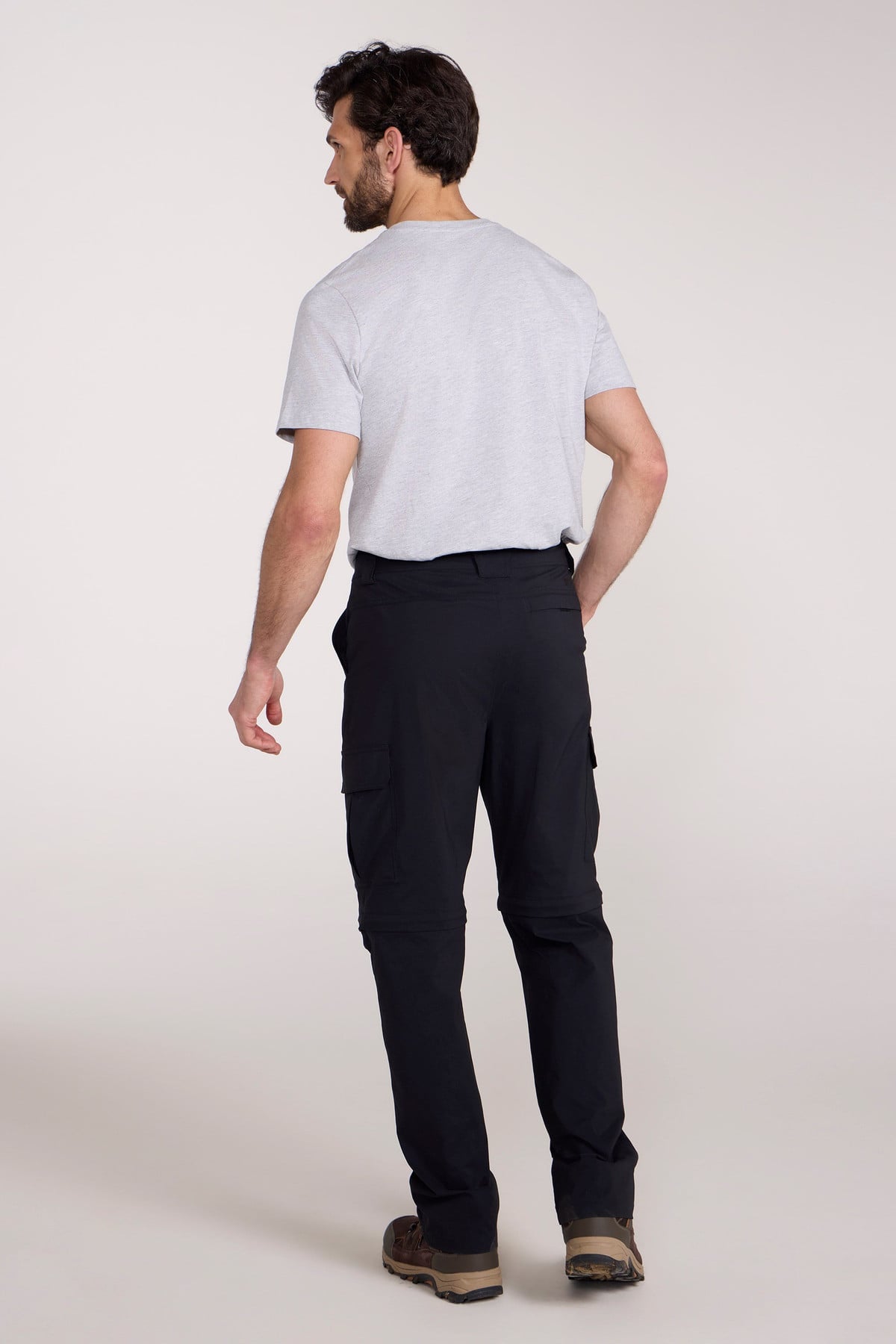 Delta Mens Cargo Stretch Zip-Off Trousers Regular