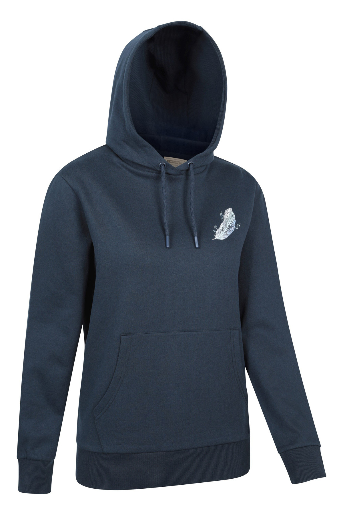 Printed Womens Floating Feather Hoodie