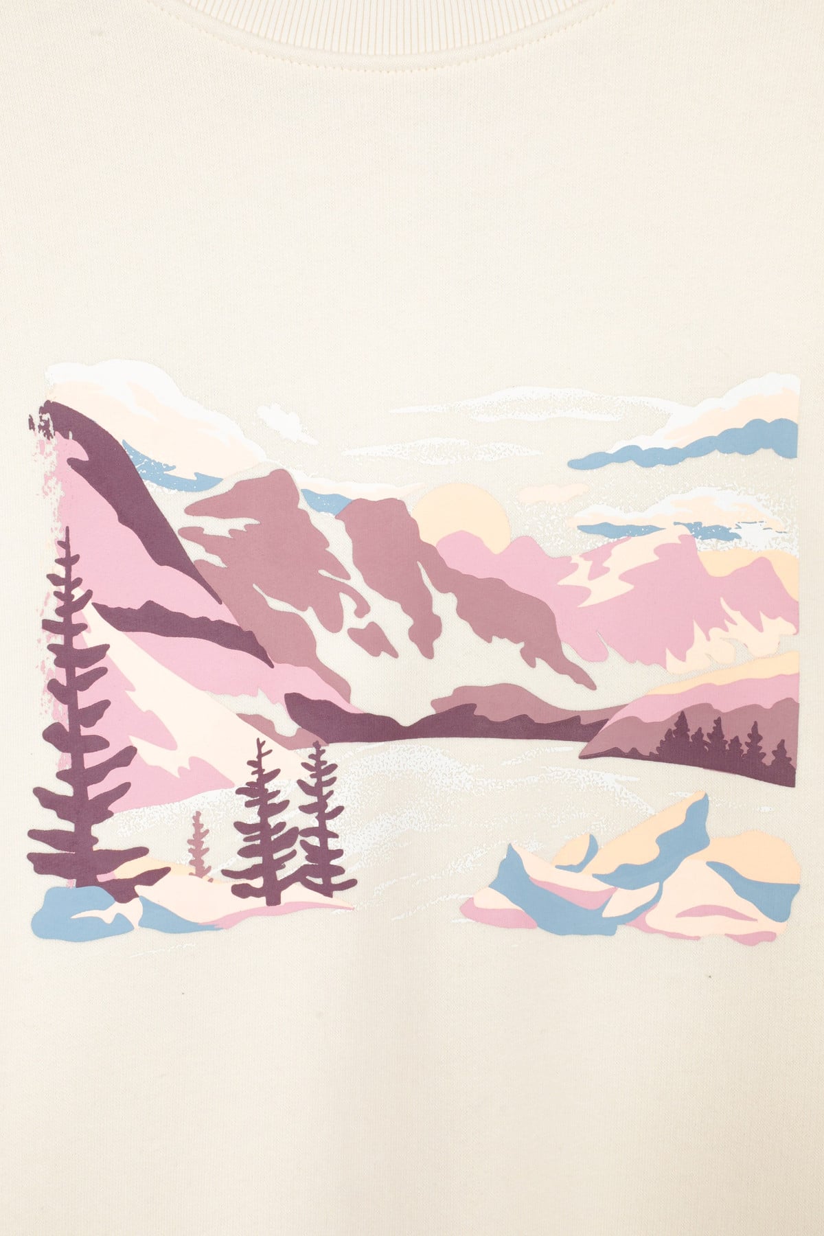 Printed Womens Relaxed Fit Sweatshirt