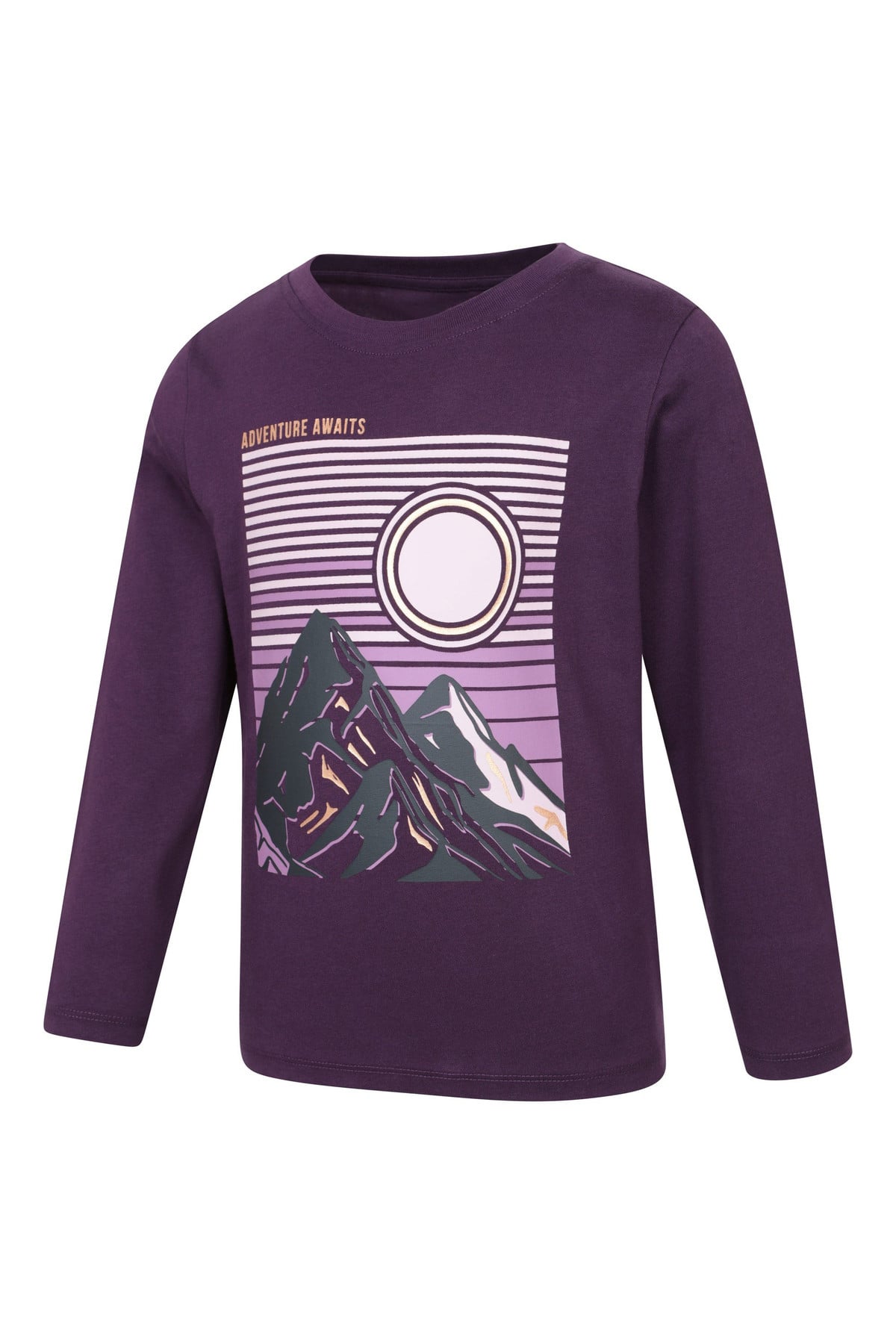 Gold Foil Mountain Kids Printed Tee