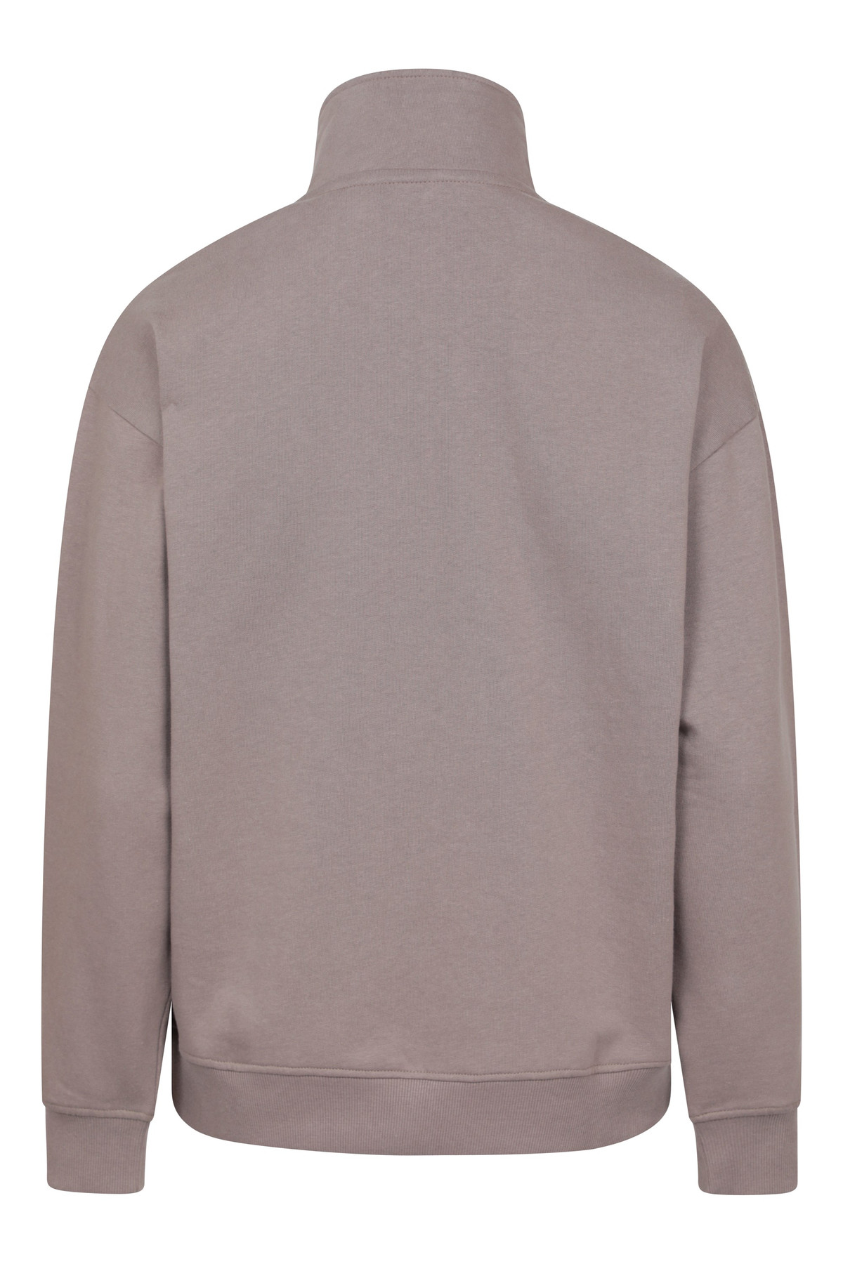 Naiper Womens Zip Neck Drop Shoulder Sweatshirt