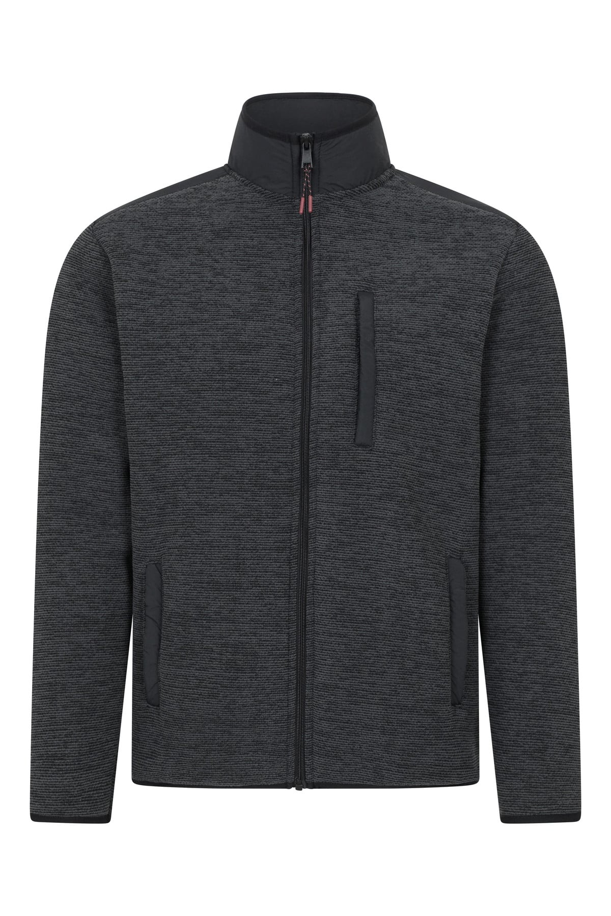 Hayfield Mens Fur Lined Full Zip Fleece