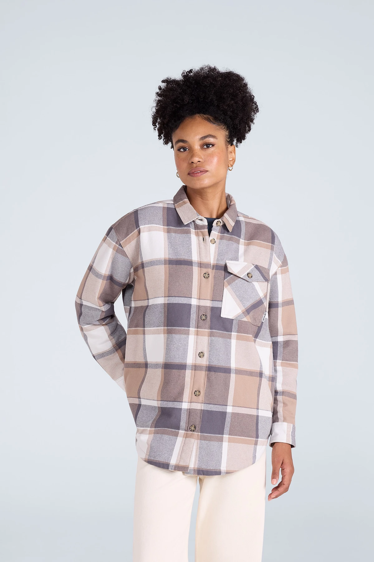 Megan Womens Borg-Lined Shirt