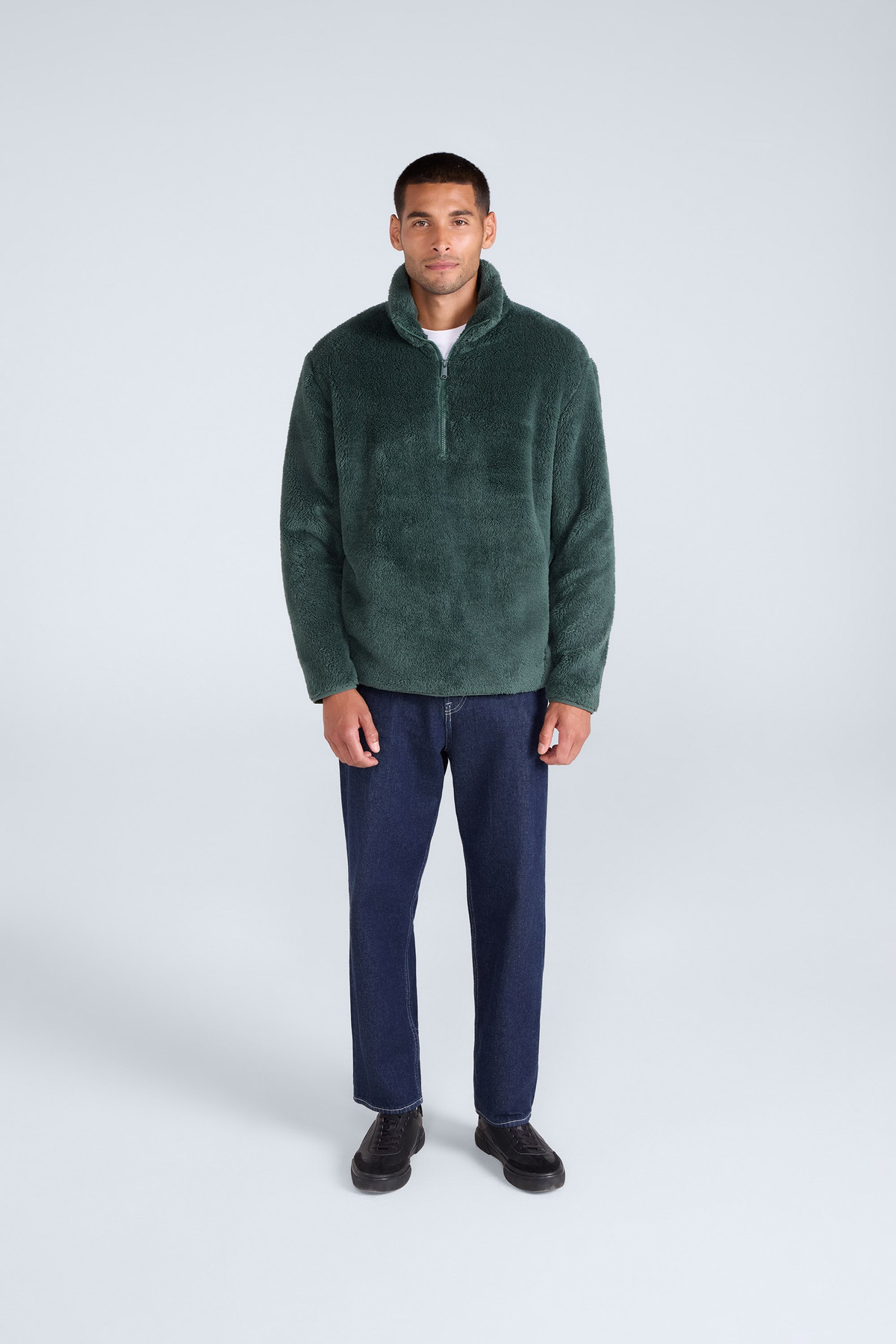 Teddy Mens Half Zip Fleece