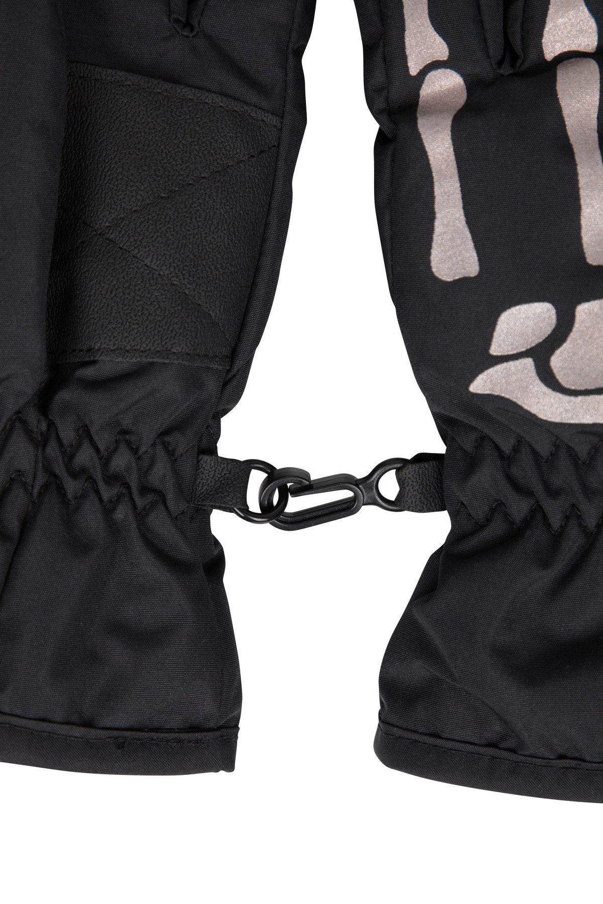 Kids Water Resistant Skeleton Print Gloves