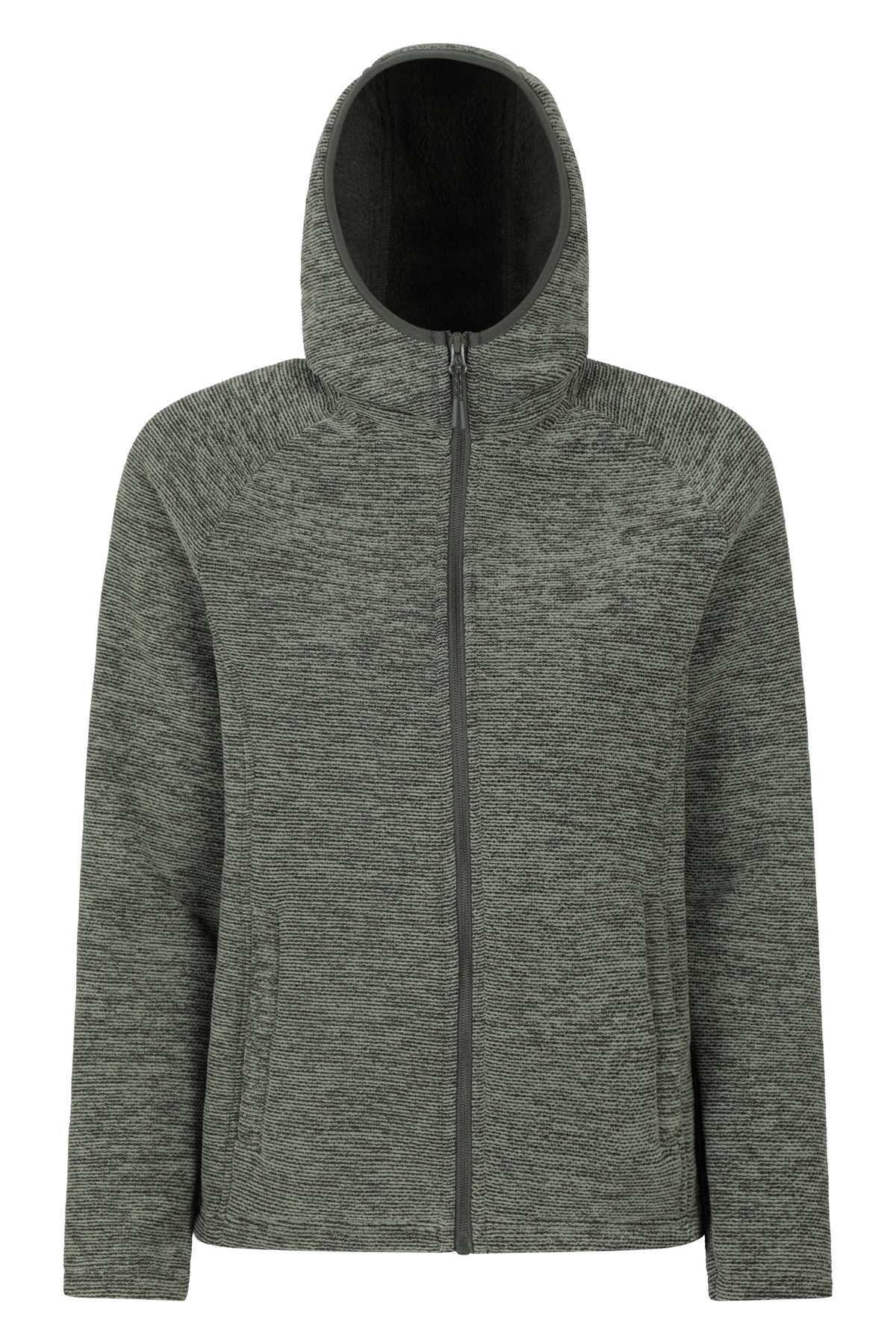 Hayfield Fur Lined Melange Womens Full Zip Fleece