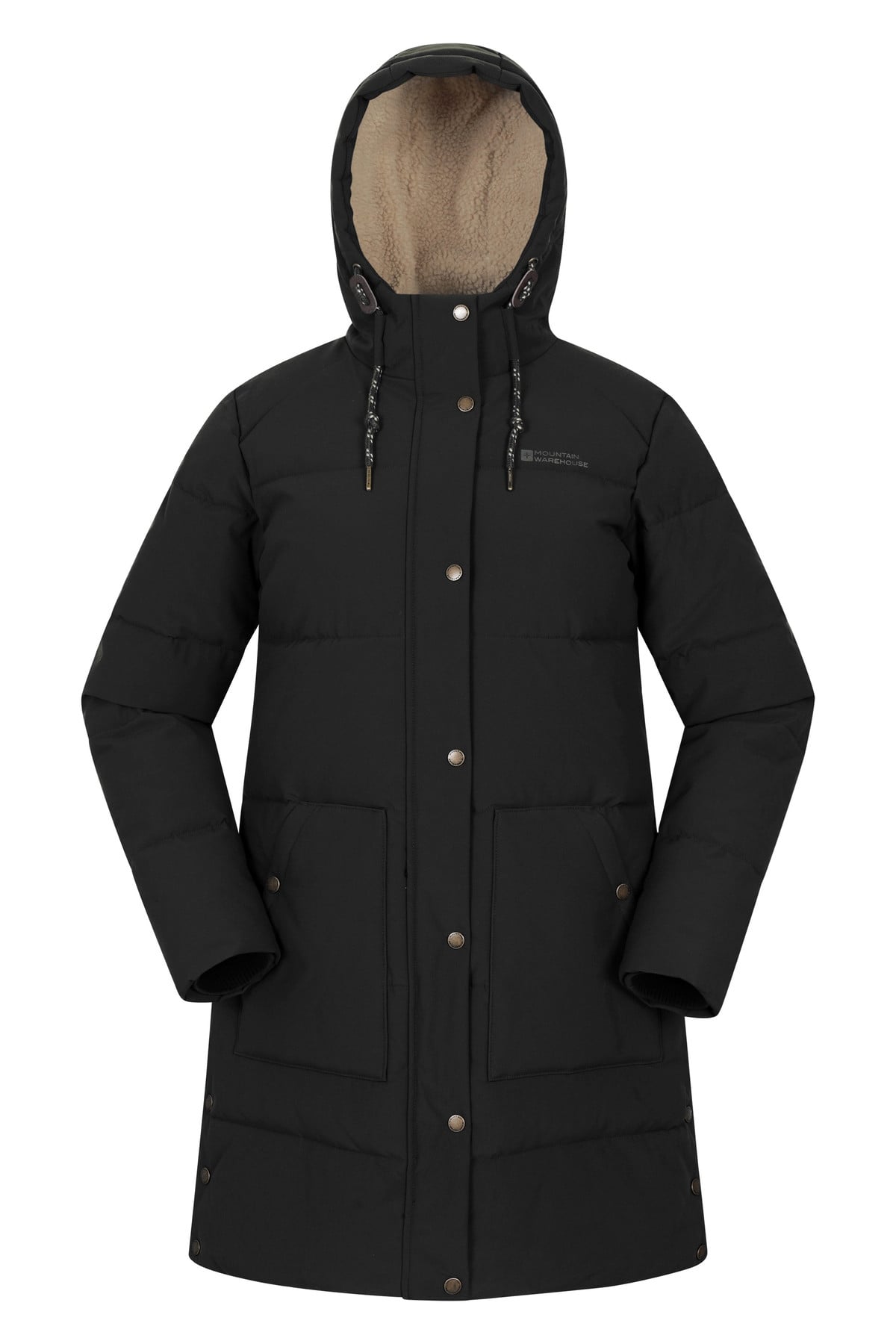 Manta Borg Lined Womens Long Padded Jacket