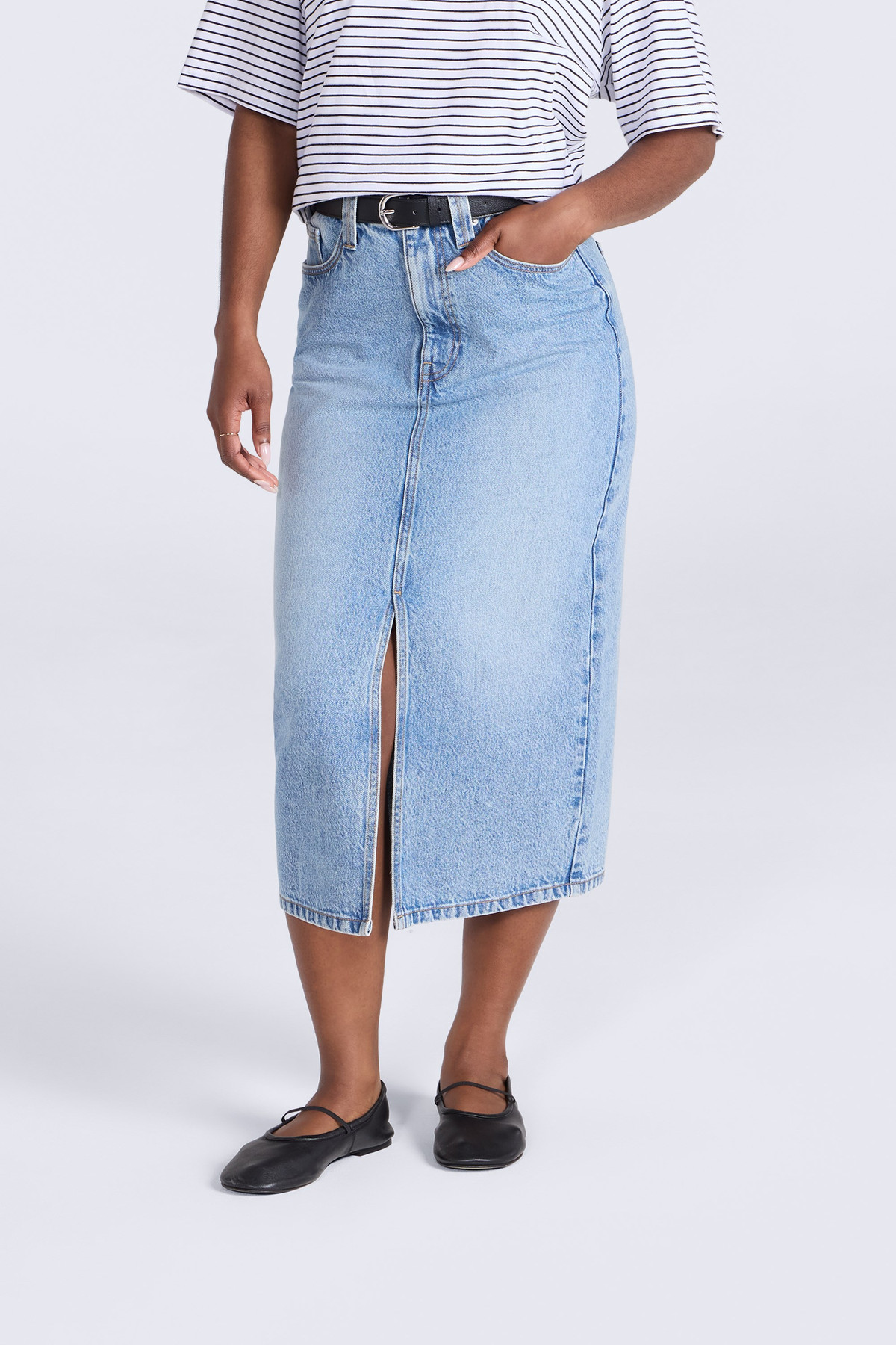 Womens Denim Midi Skirt | Mountain Warehouse