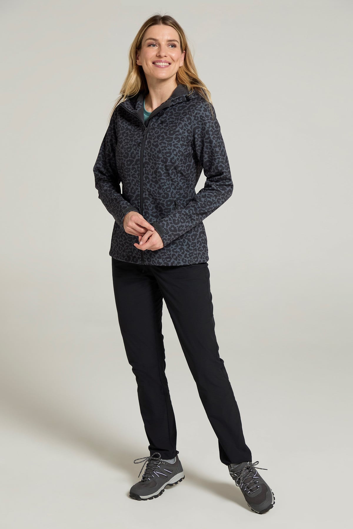 Exodus Womens Printed Water Resistant Softshell Jacket
