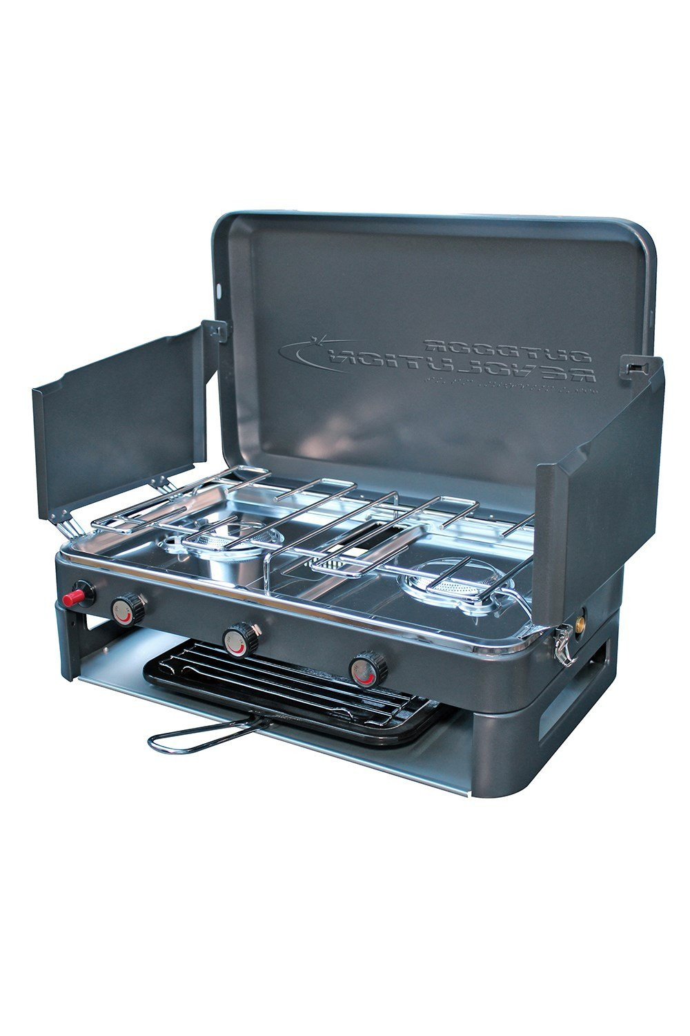 Twin Burner Gas Stove & Grill | Mountain Warehouse