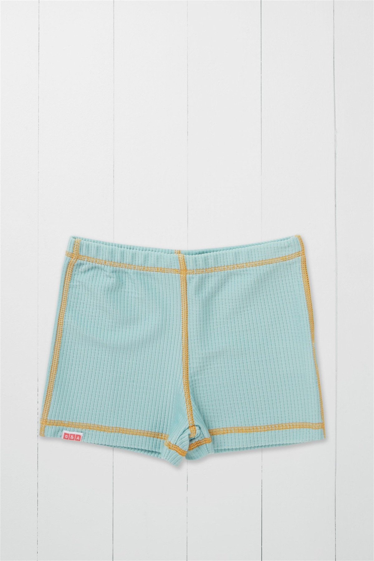 Ribbed Kids Shortie Swim Shorts