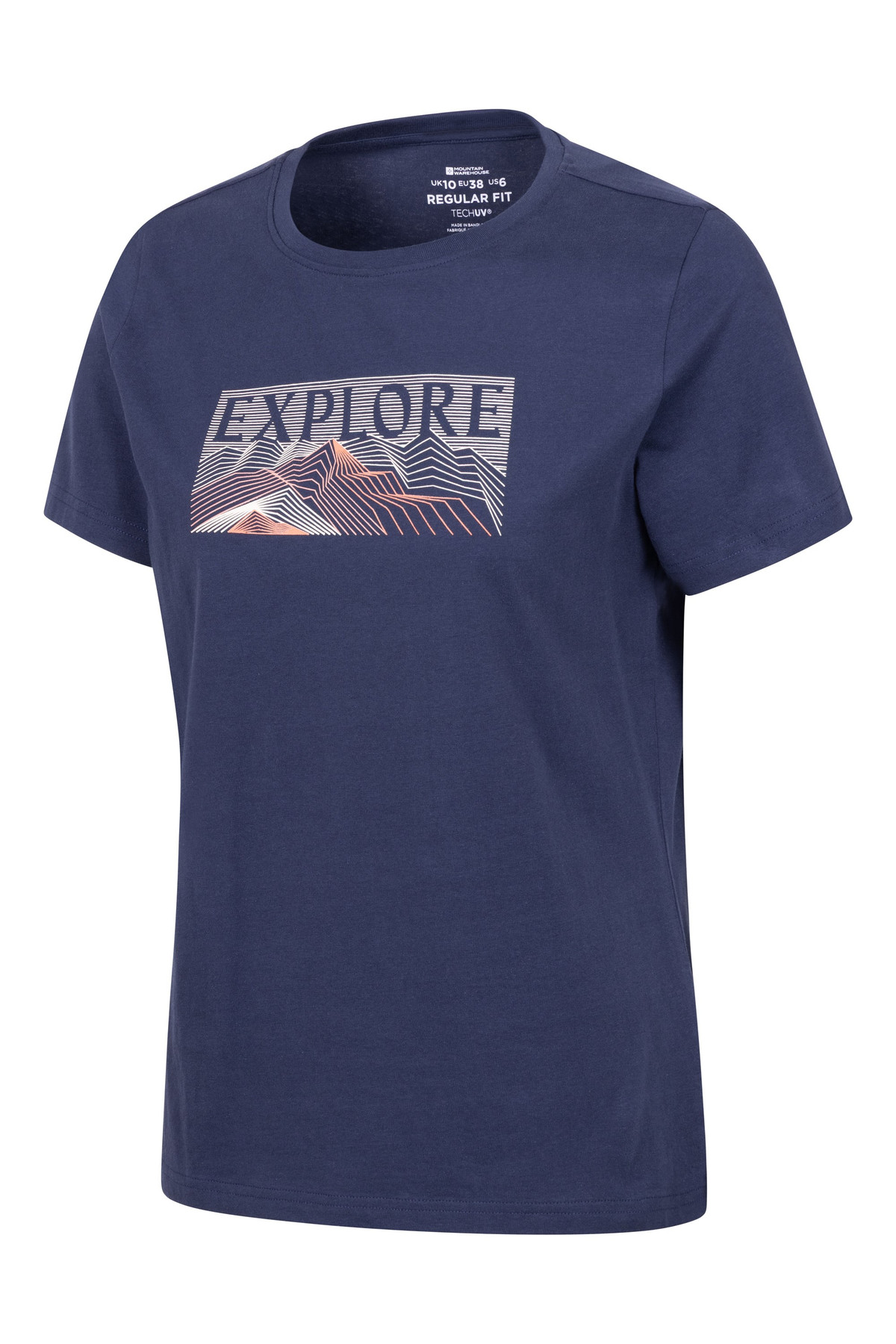 Explore Women's Graphic Regular Short Sleeve T Shirt