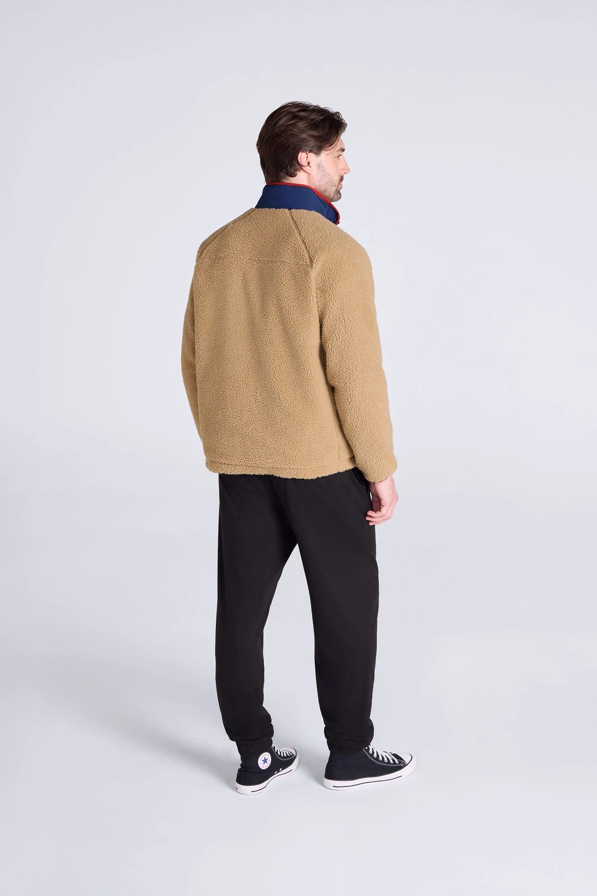Bailey Mens Patch Pocket Borg Jacket