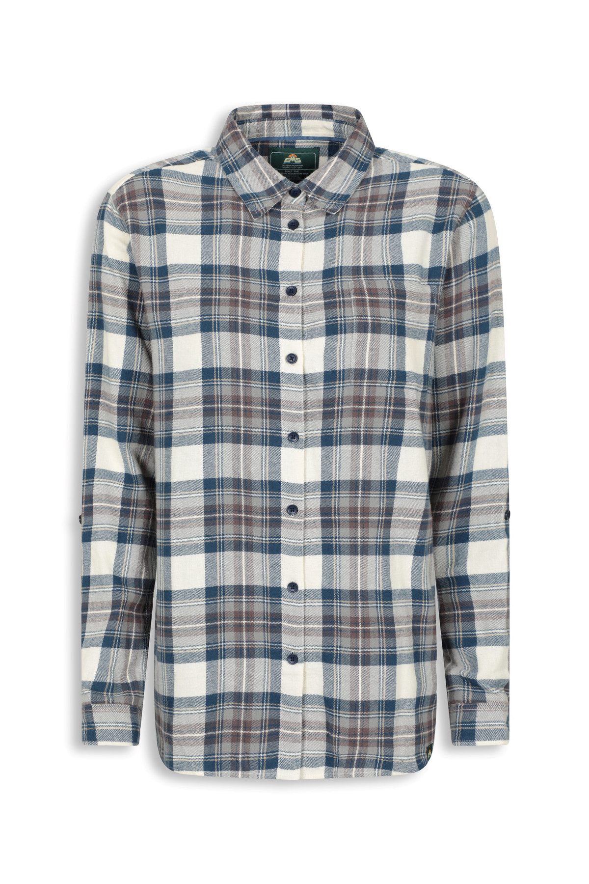 EMS Balsam Womens Long Line Flannel Shirt
