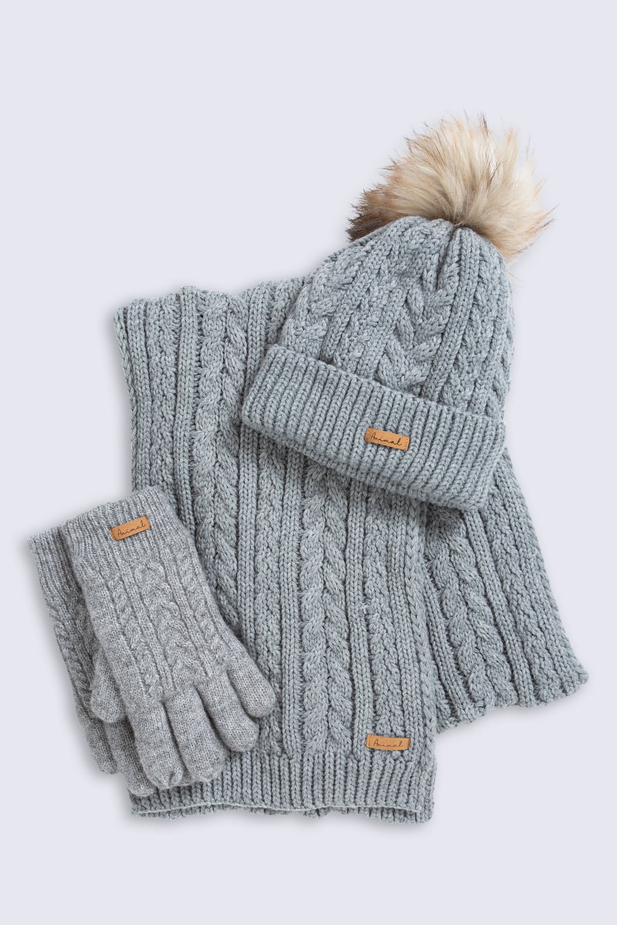Becky Womens Beanie Scarf and Glove Set
