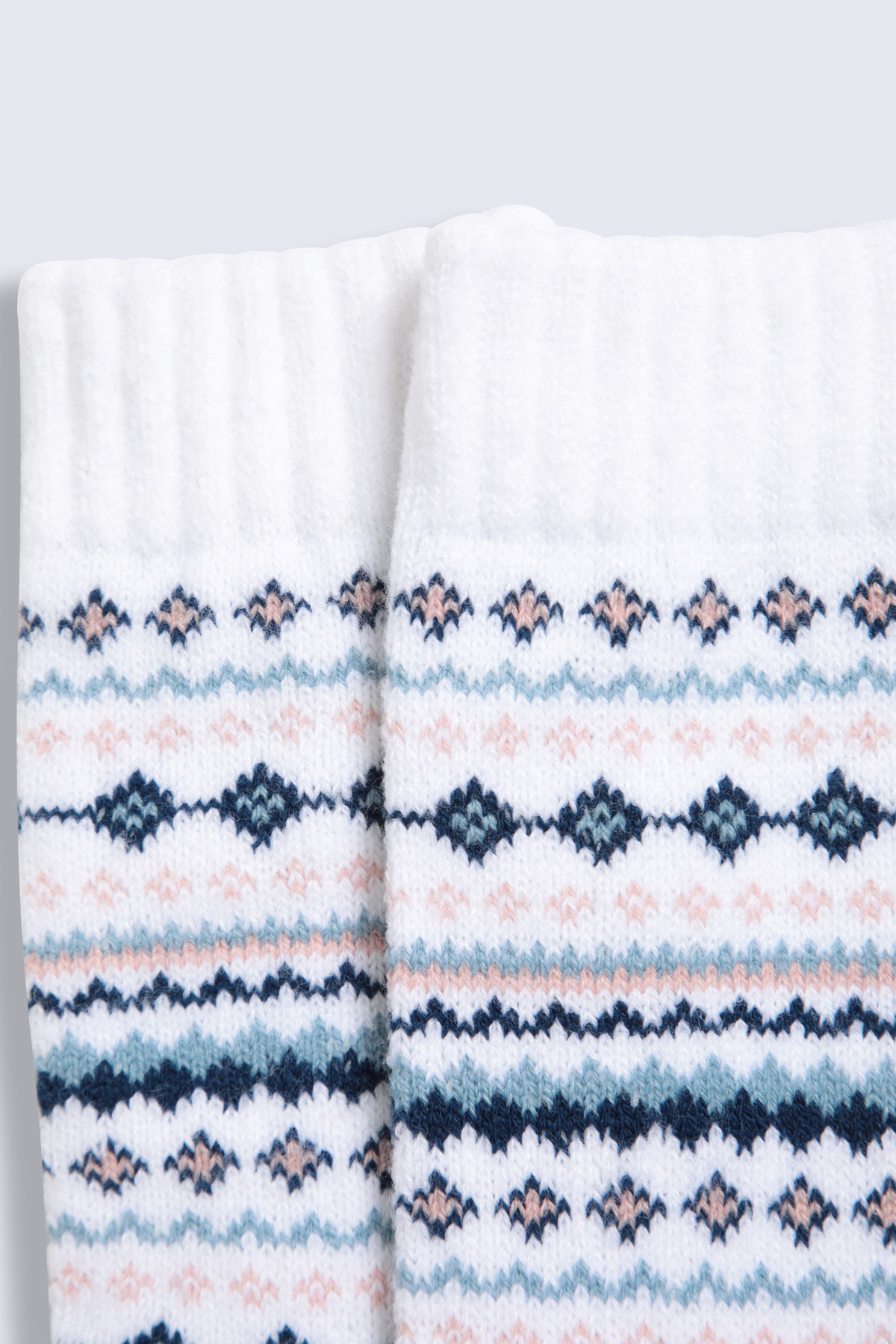 Holly Womens Fairisle Mid Calf Socks