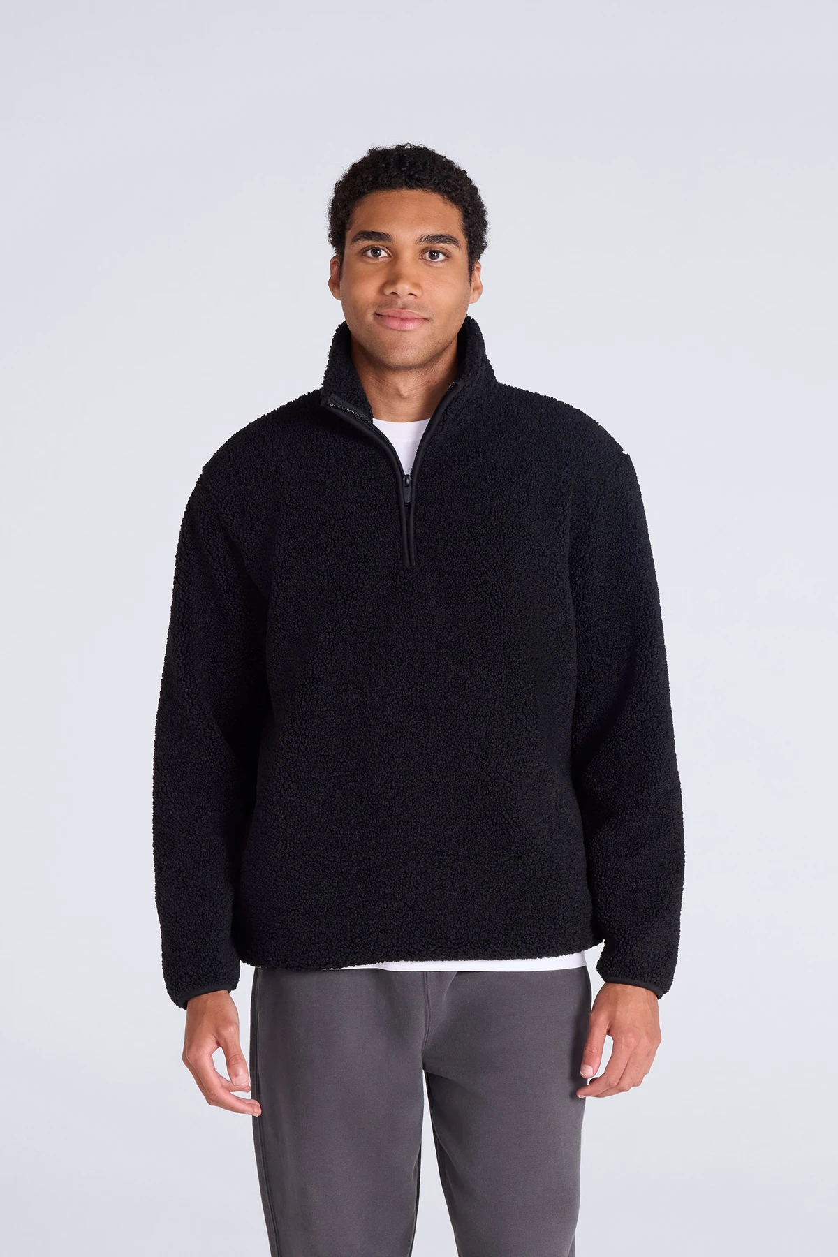 Blake Mens Boucle Half Zip Fleece